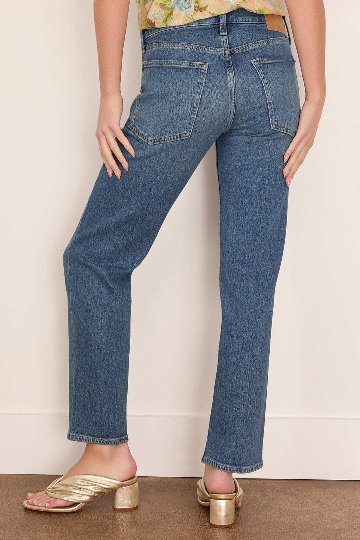 Harlow Low Rise Ankle Straight Jean in Easton - Image 4