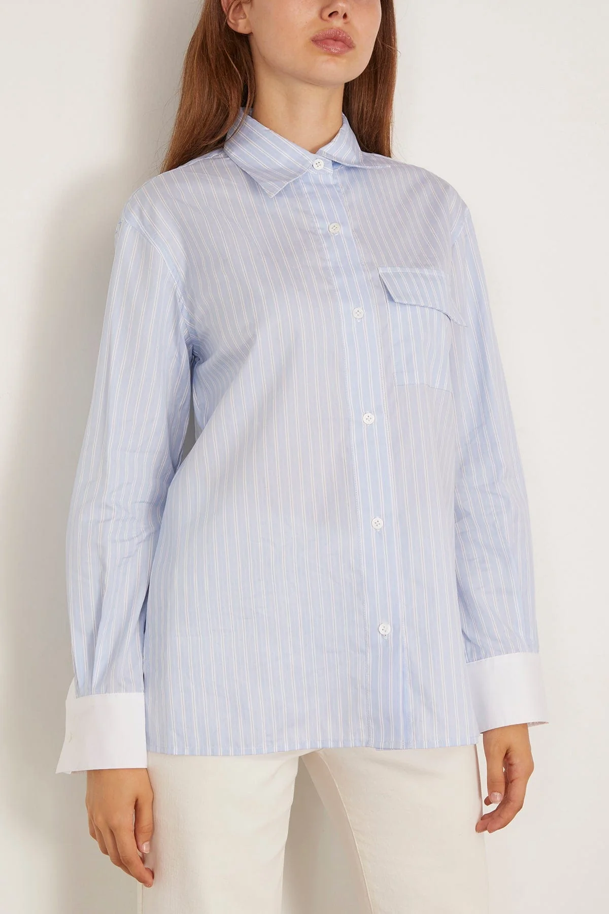 Haze Shirt in Pale Blue Stripe - Image 3