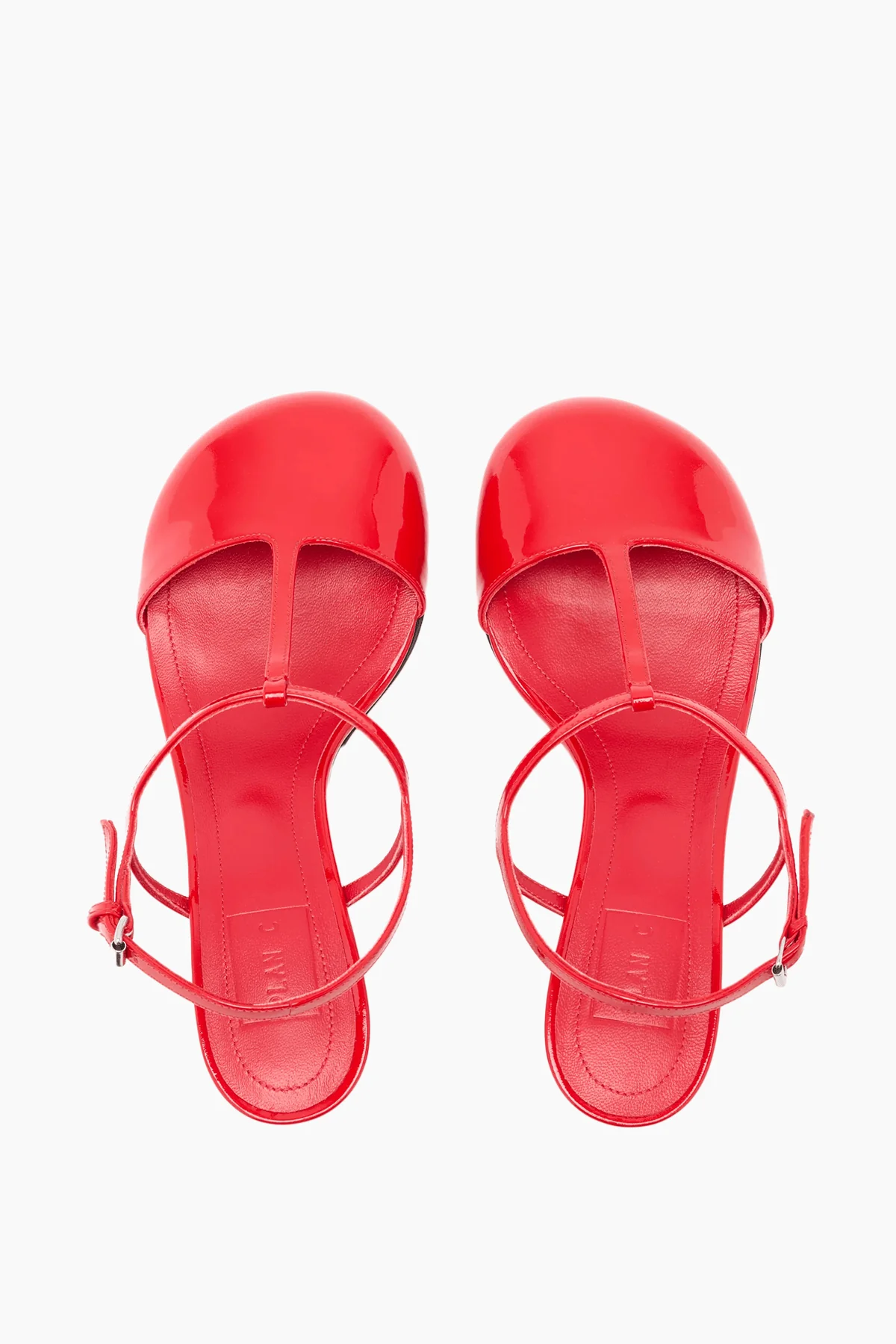 Heel Sandal in Vermilion Red - Image 4