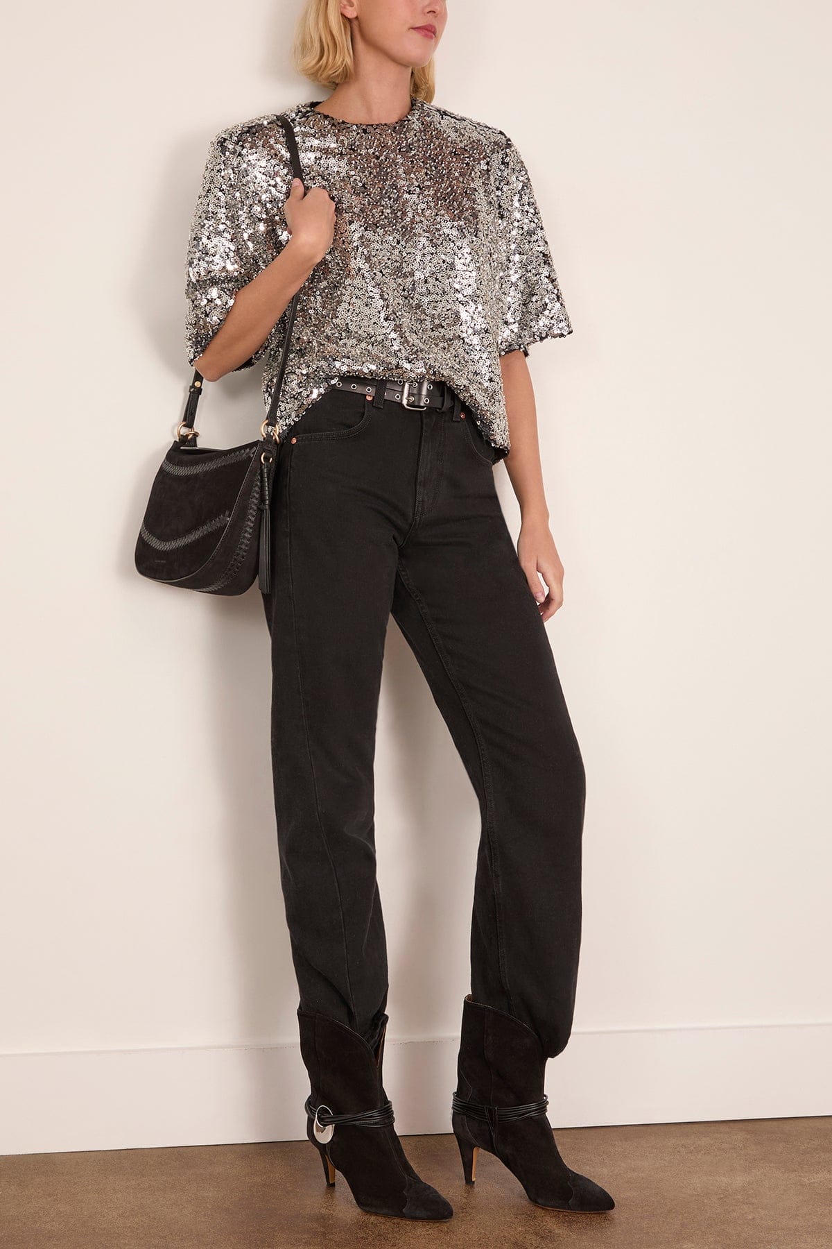 Helga Top in Silver - Image 2