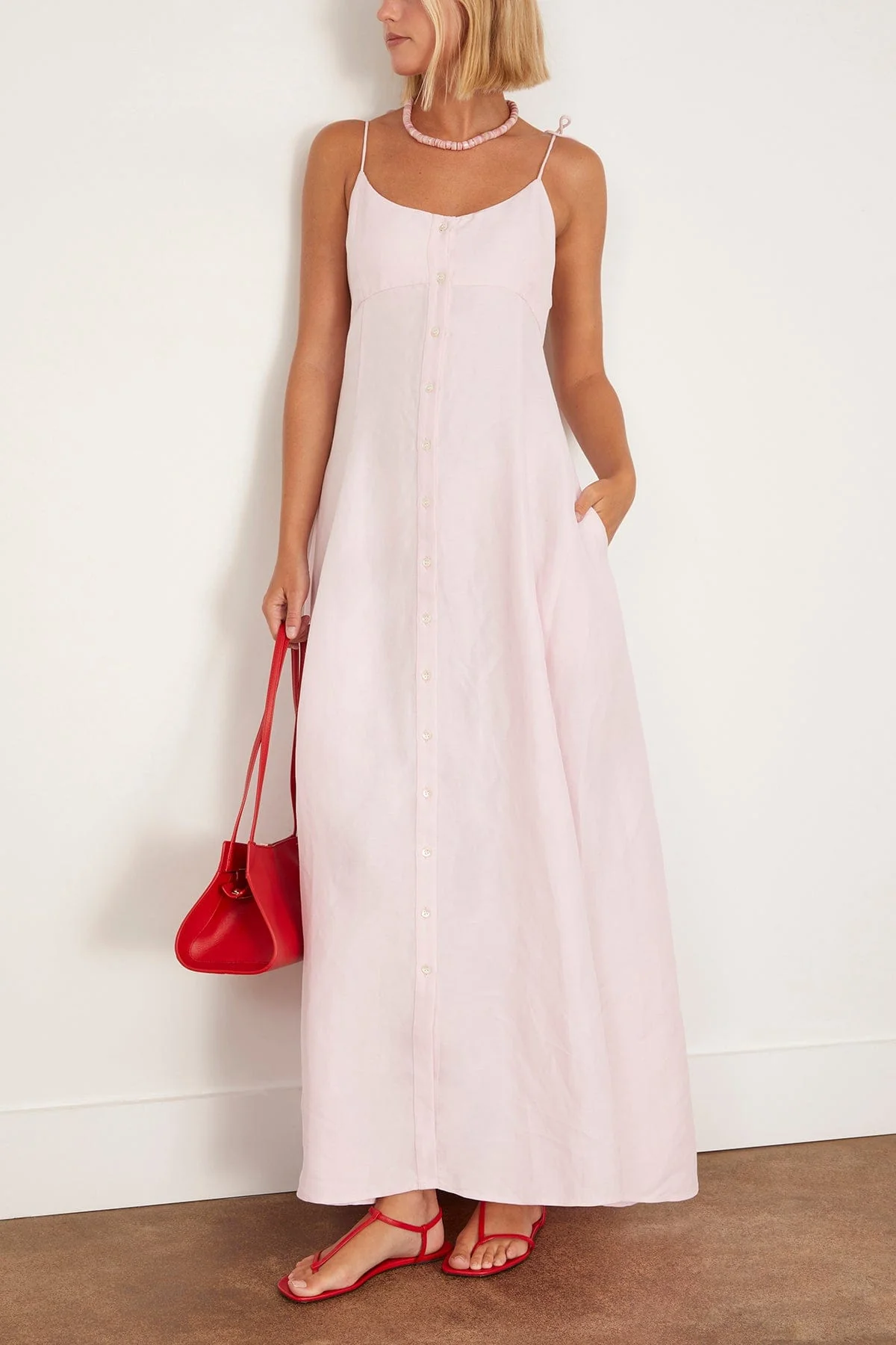High Garden Maxi Dress in Blush - Image 2