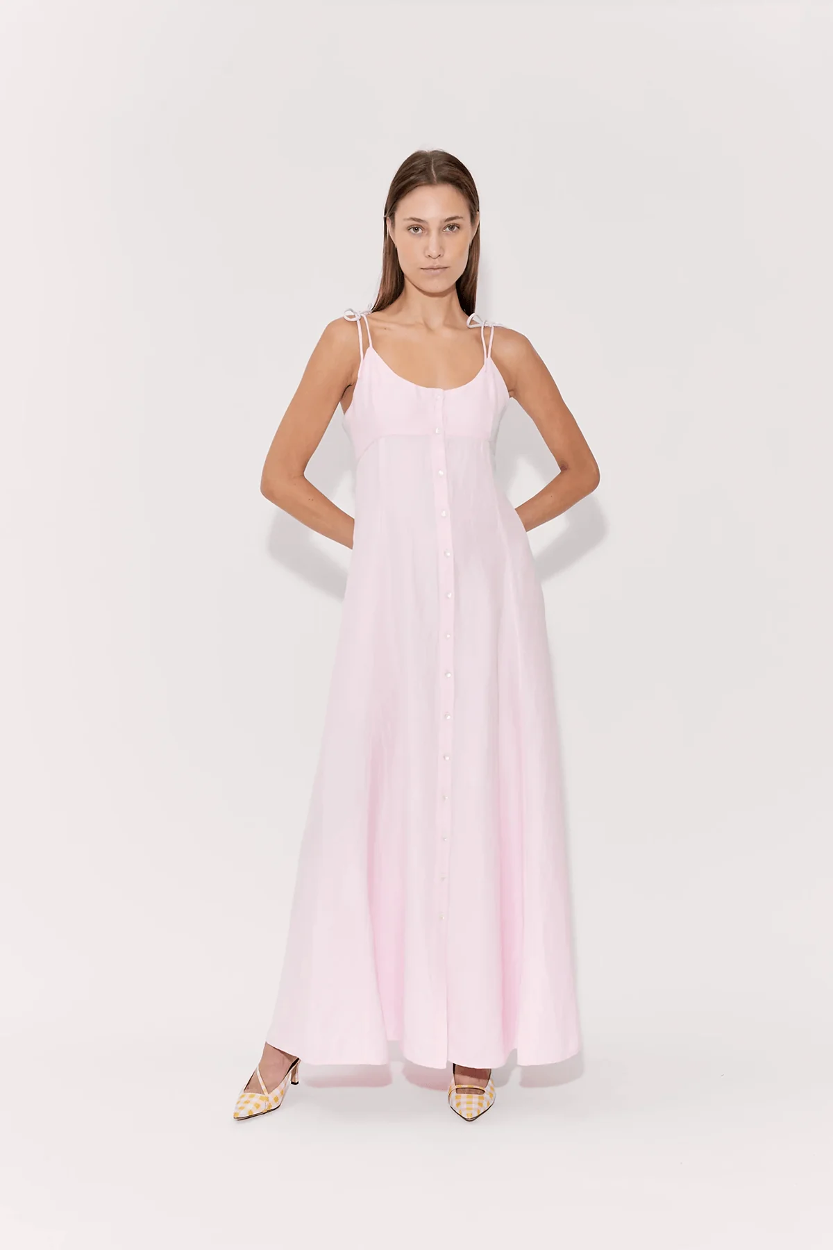 High Garden Maxi Dress in Blush - Image 5