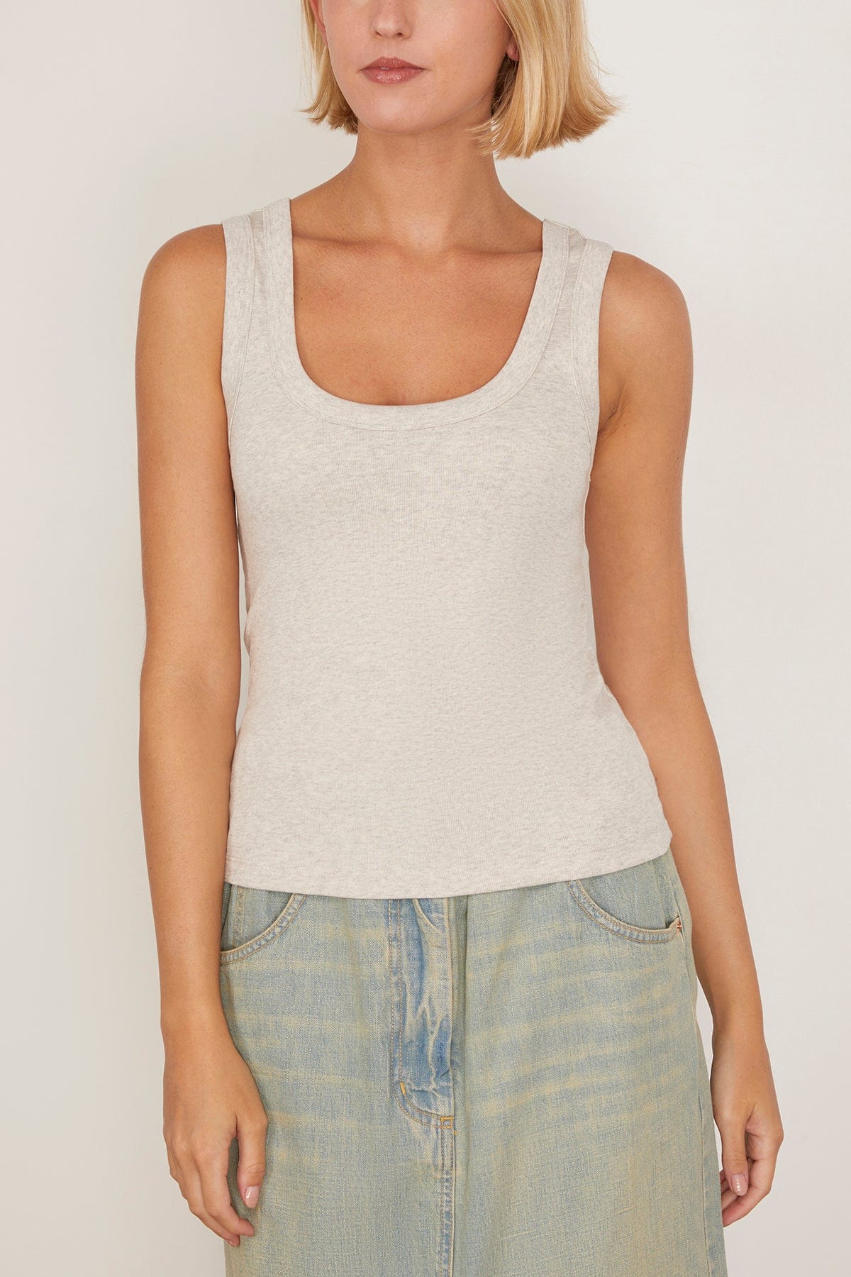 Hillie Tank in Heather Grey - Image 3