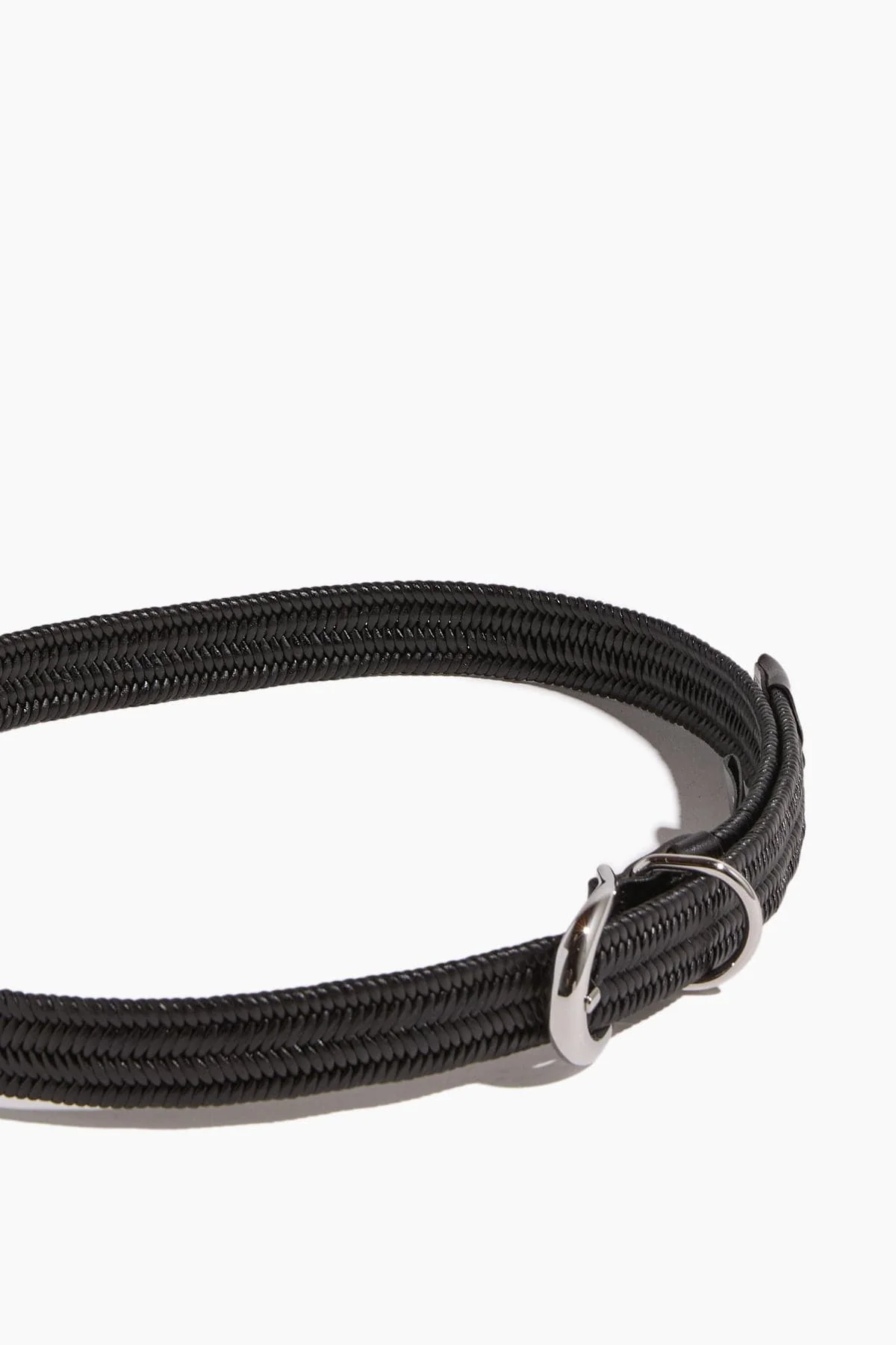 Hollyhock Loom Braided Belt in Black/Silver - Image 3