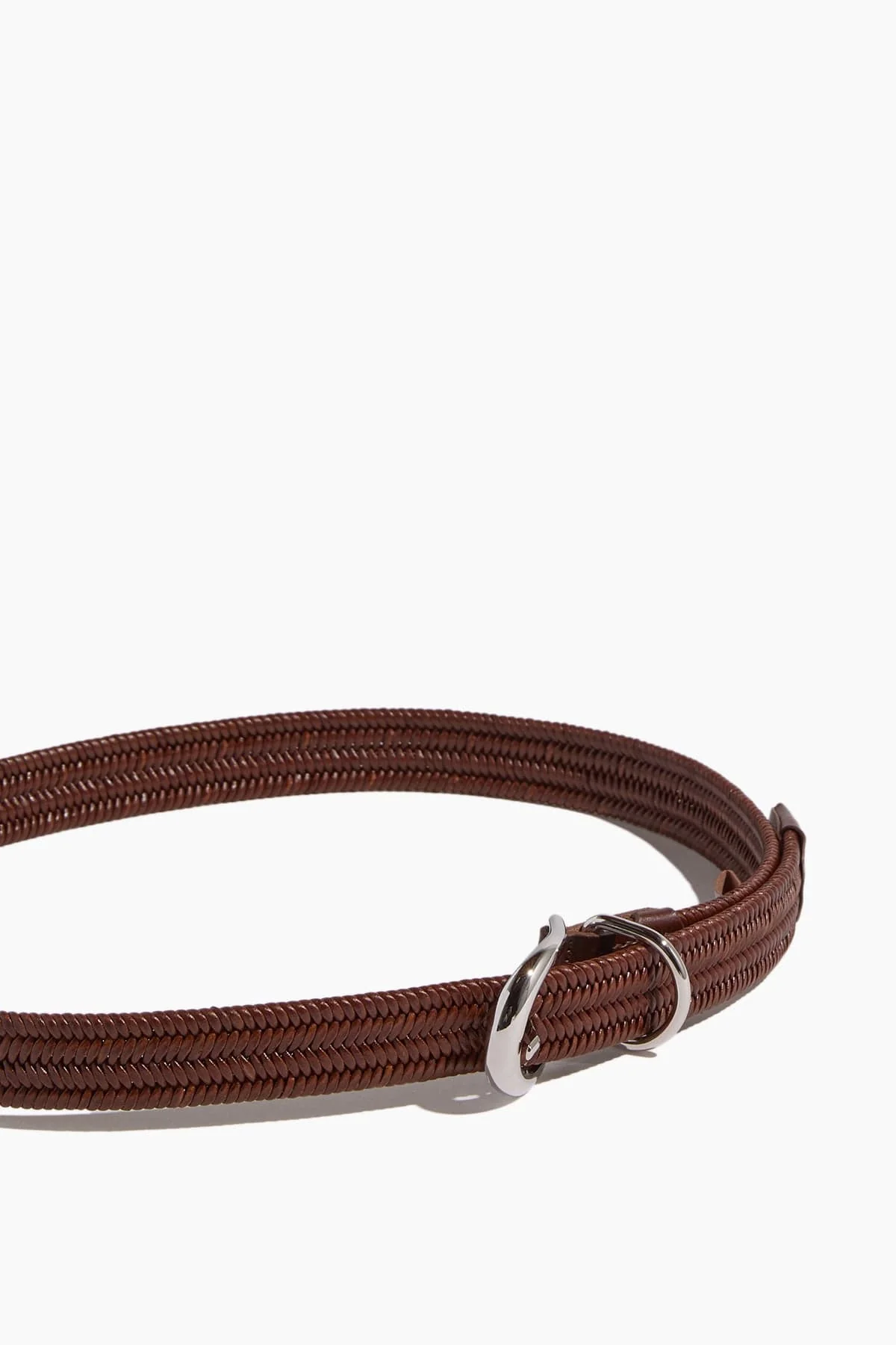 Hollyhock Loom Braided Belt in Mahogany/Silver - Image 3