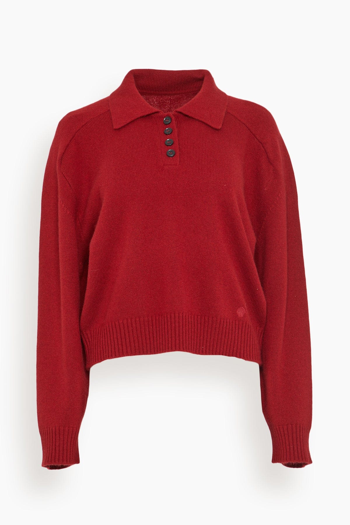 Homere Boxy Sweater in Burgundy
