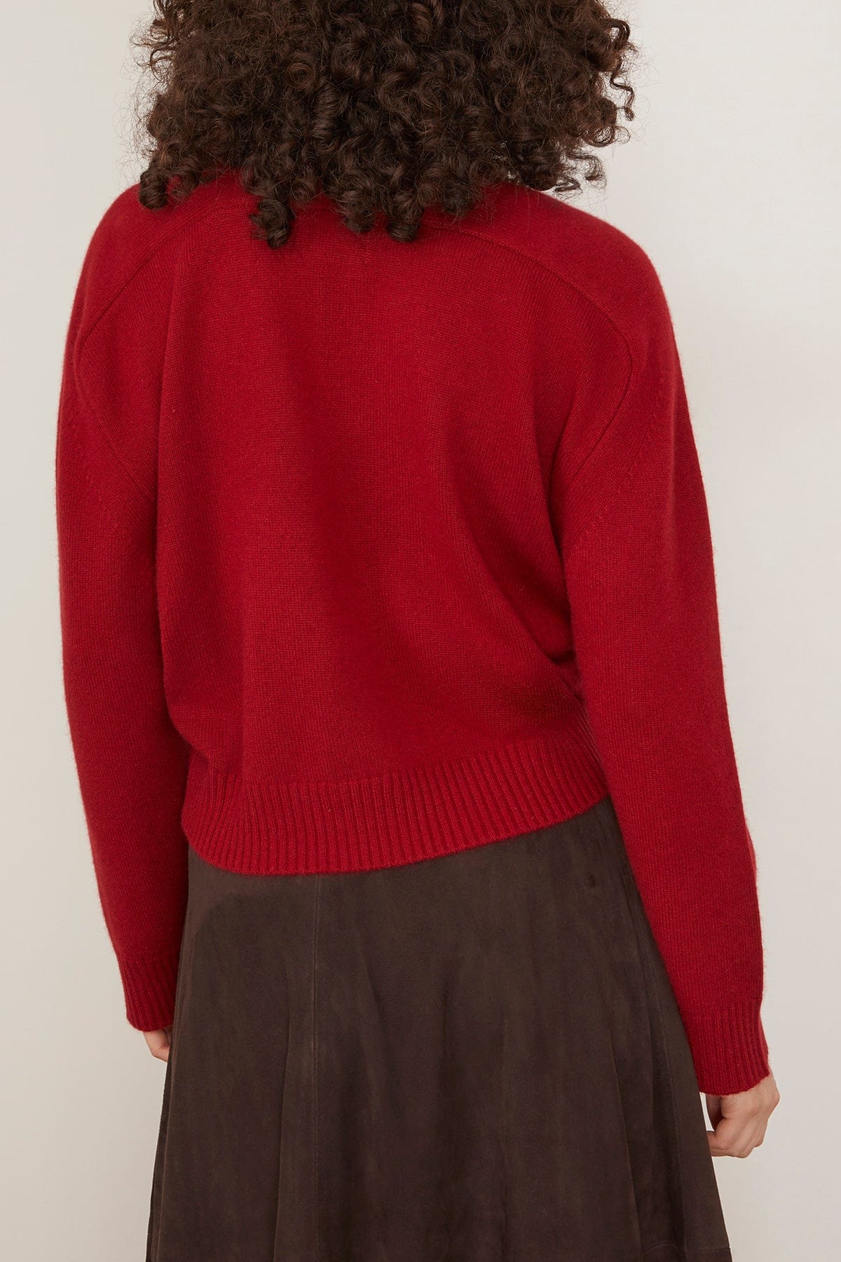 Homere Boxy Sweater in Burgundy - Image 4