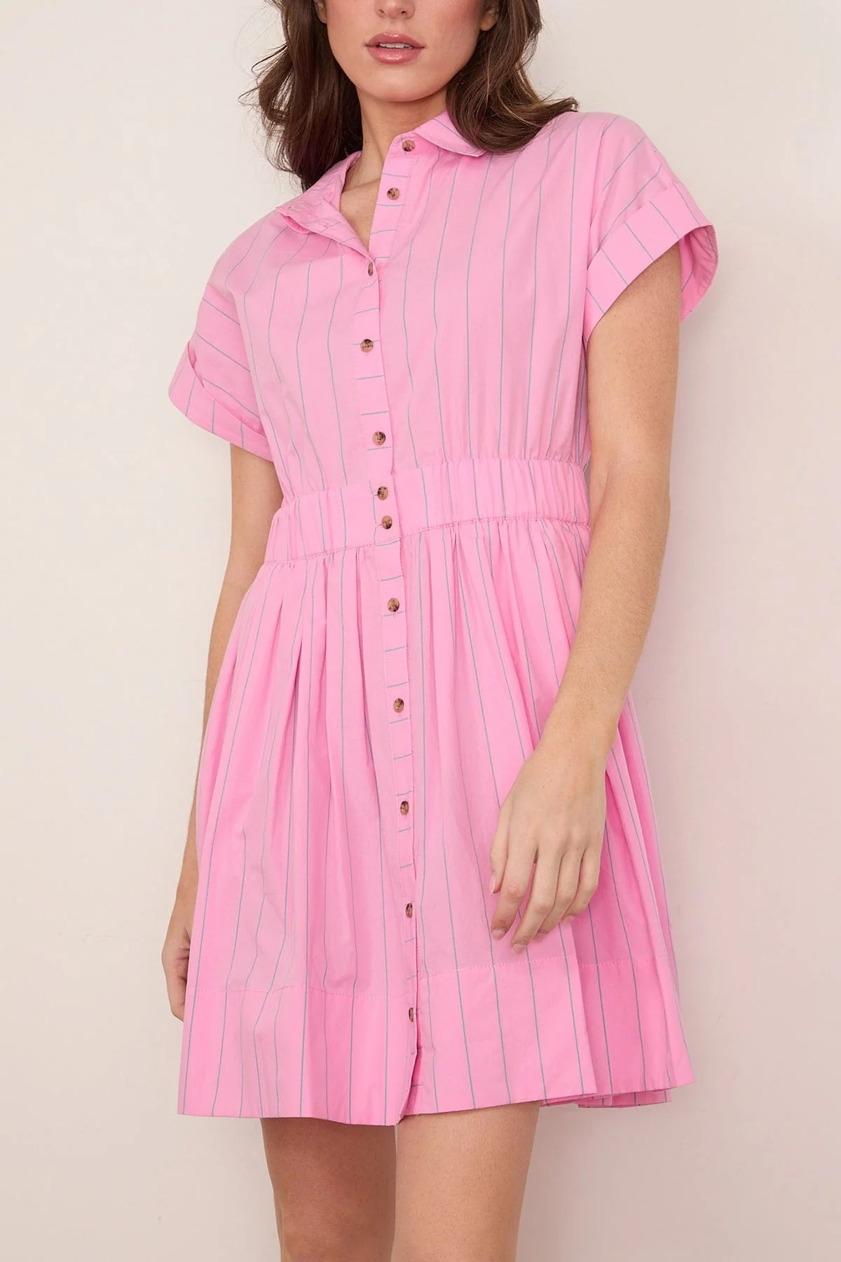 Howard Dress in Watermelon Stripe - Image 3