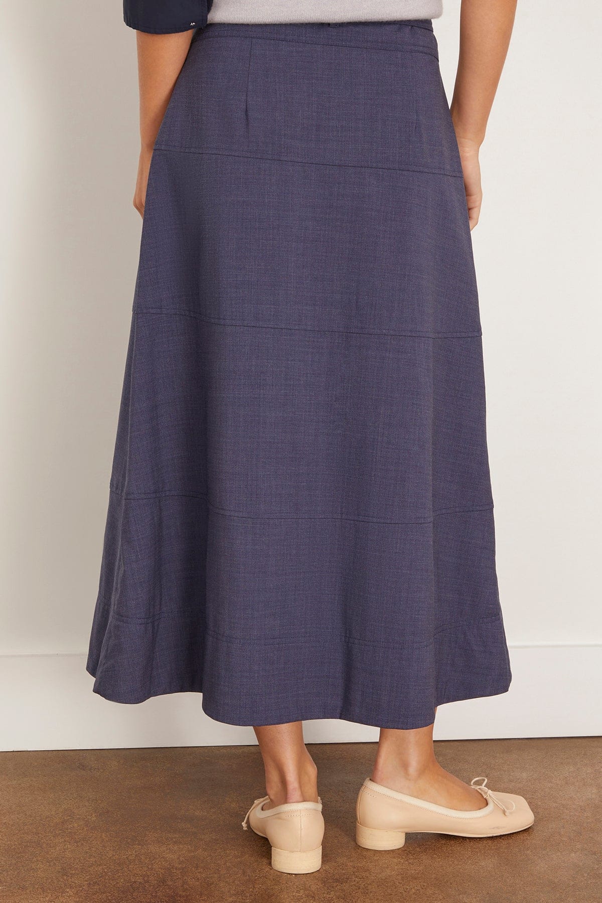 Hudson Skirt in Dark Chambray - Image 4