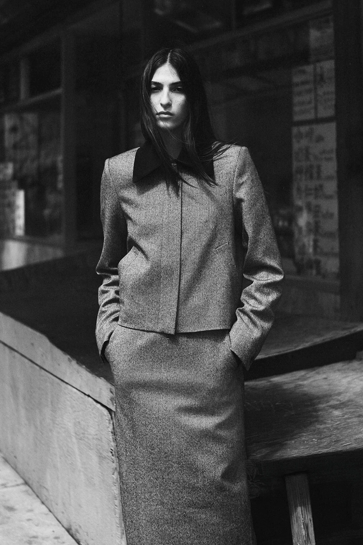 Innes Skirt in Black/White - Image 5