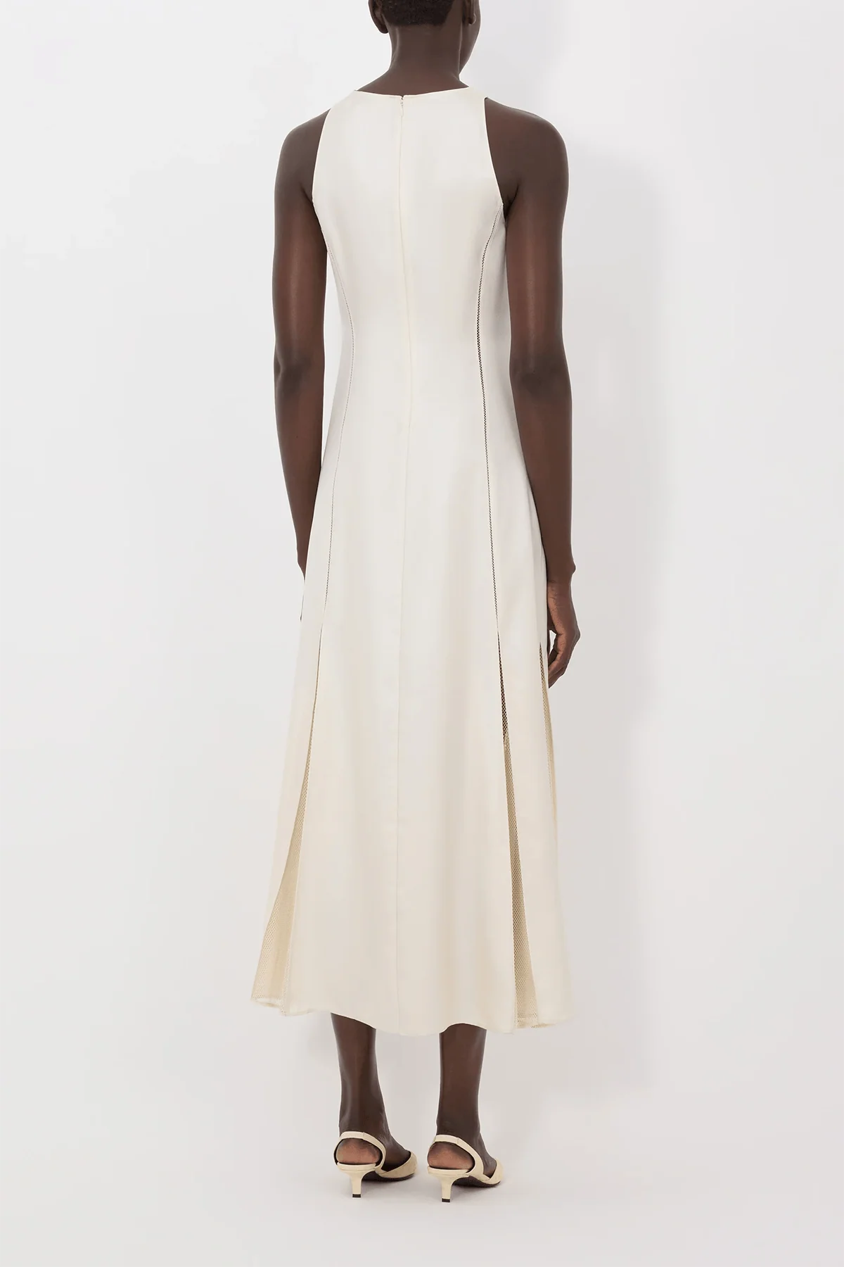 Iraka Detailed Maxi Dress in Ivory - Image 4