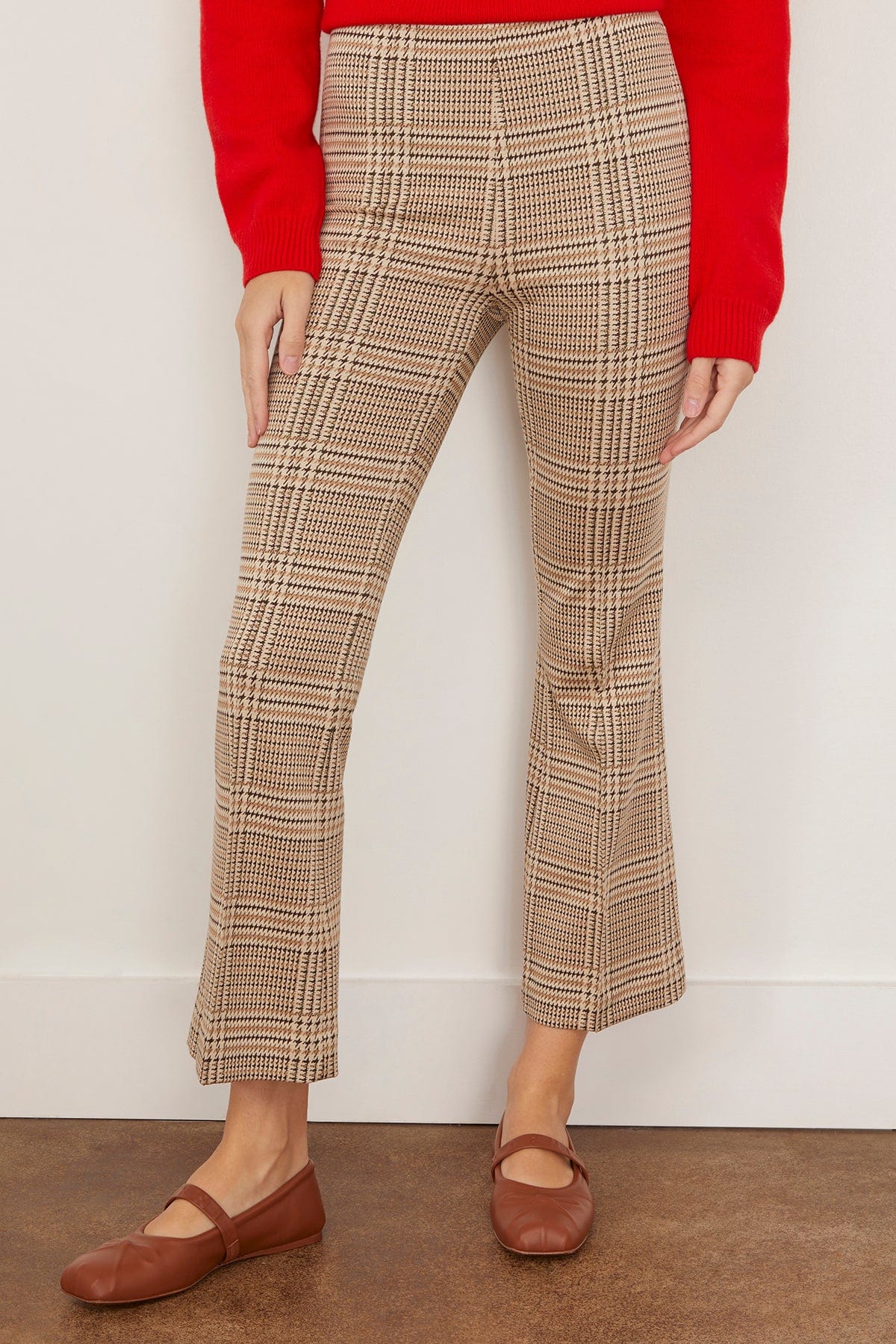 Irina Ponte Kick Flare Pant in Tan Multi - Image 3