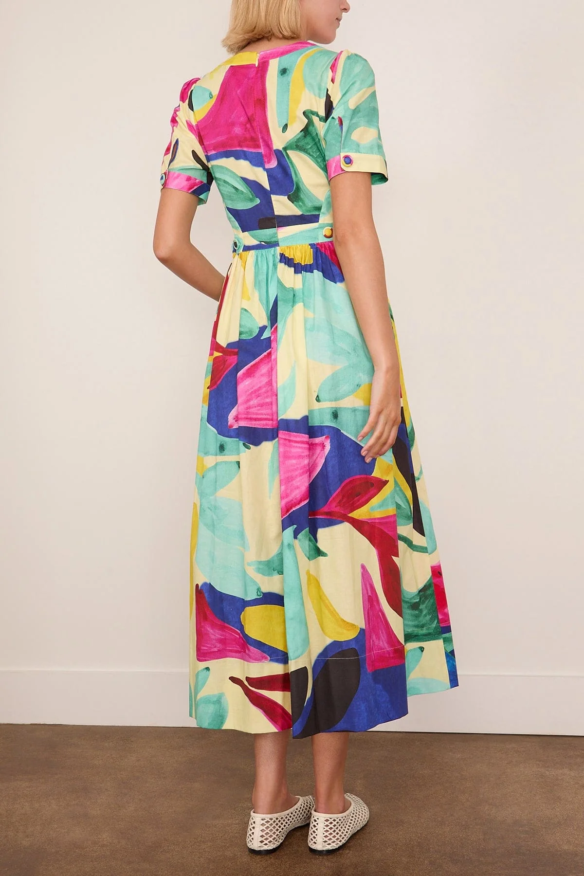 Jada Dress in Stroke of Spring - Image 4