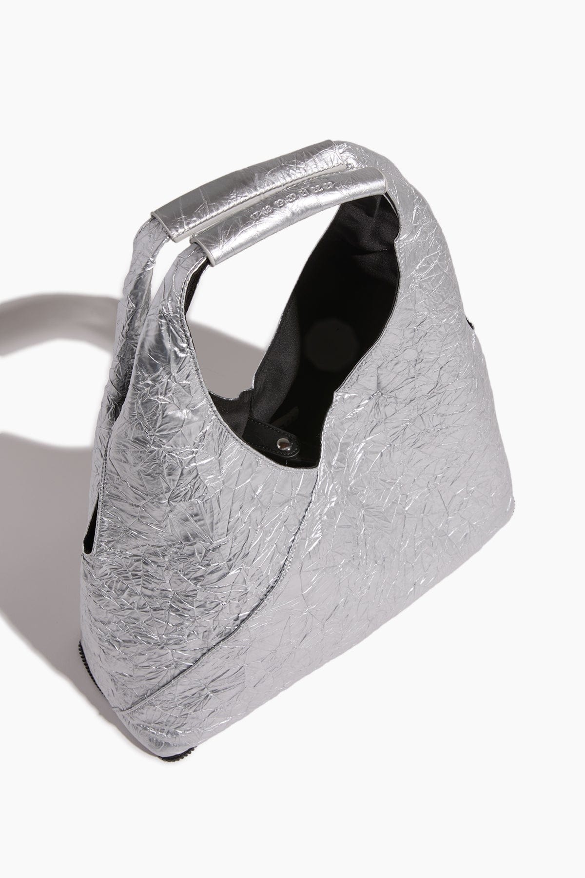 Japanese Zip Around Pouch in Black/Silver - Image 4