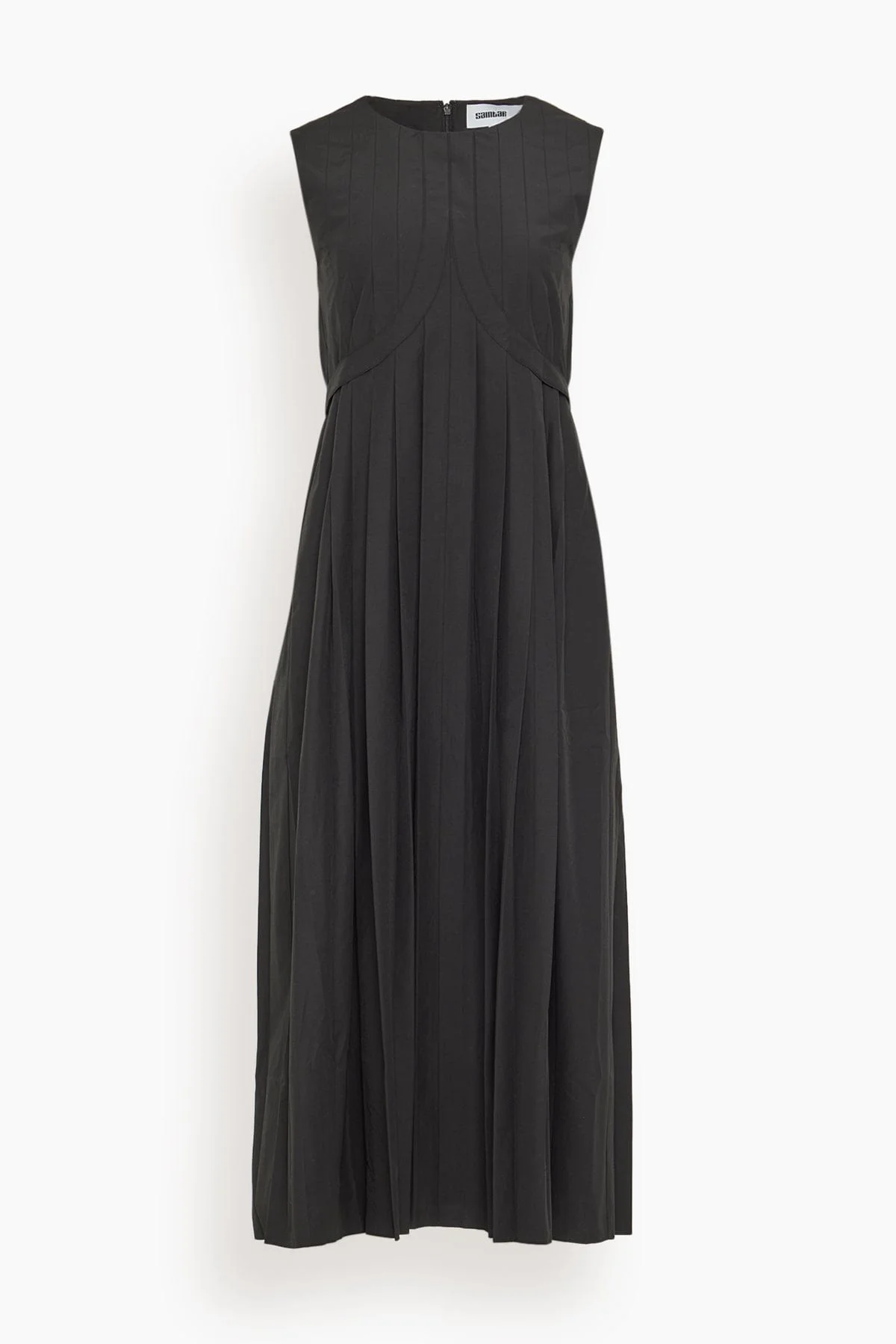 Judson Pleated Maxi Dress in Black