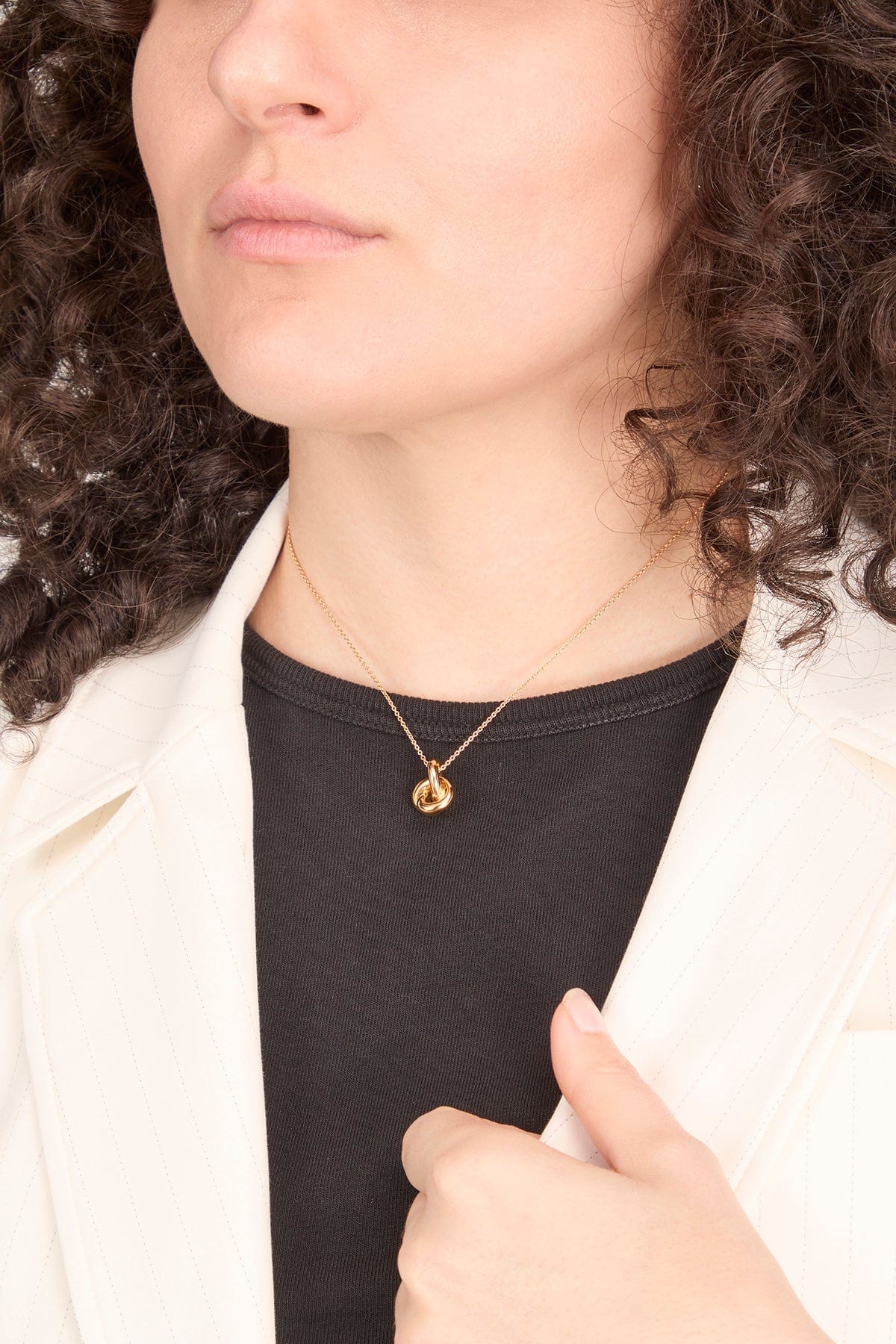 Knot Necklace in Gold - Image 2