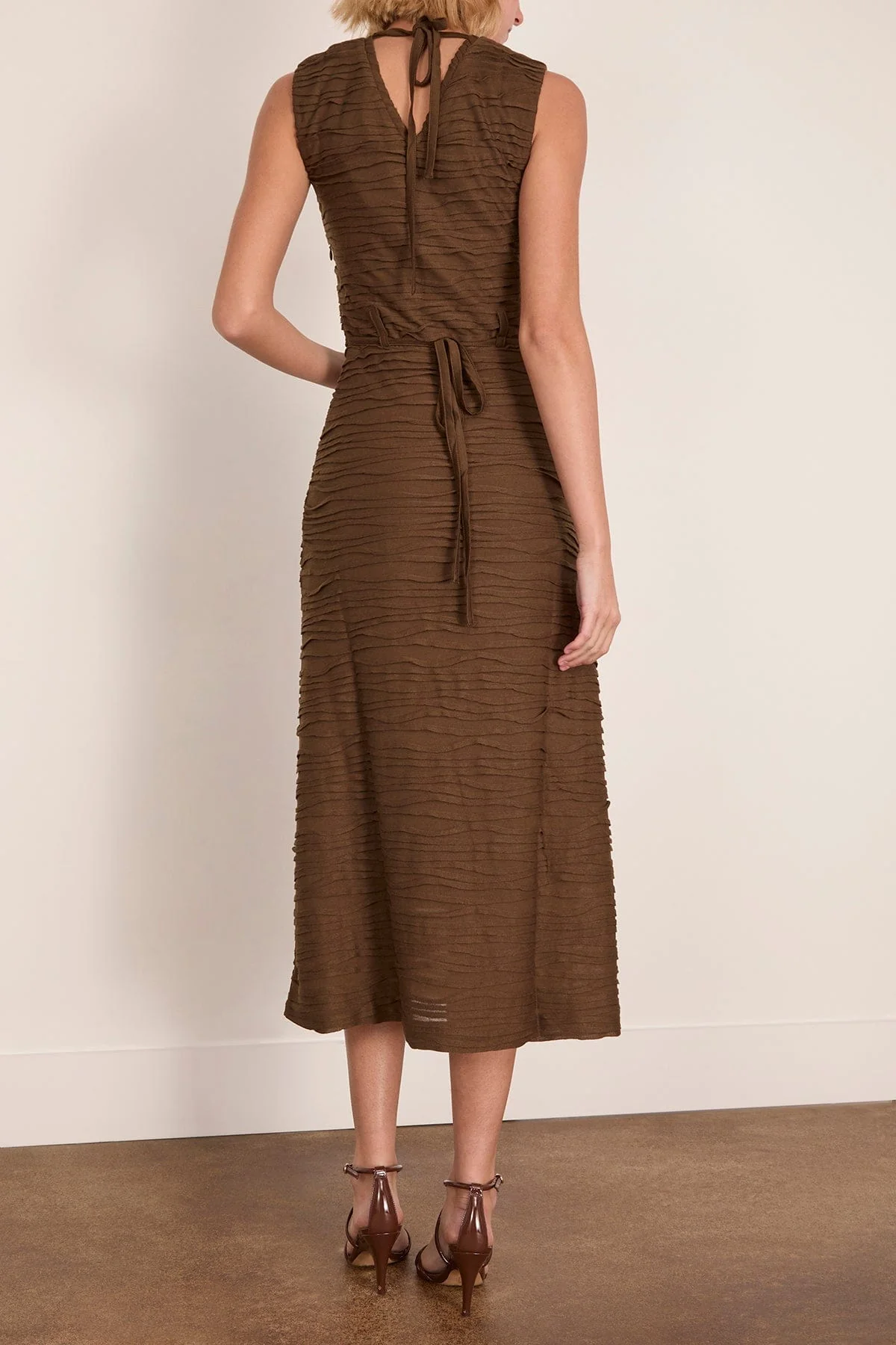 Laura Dress in Wood - Image 4