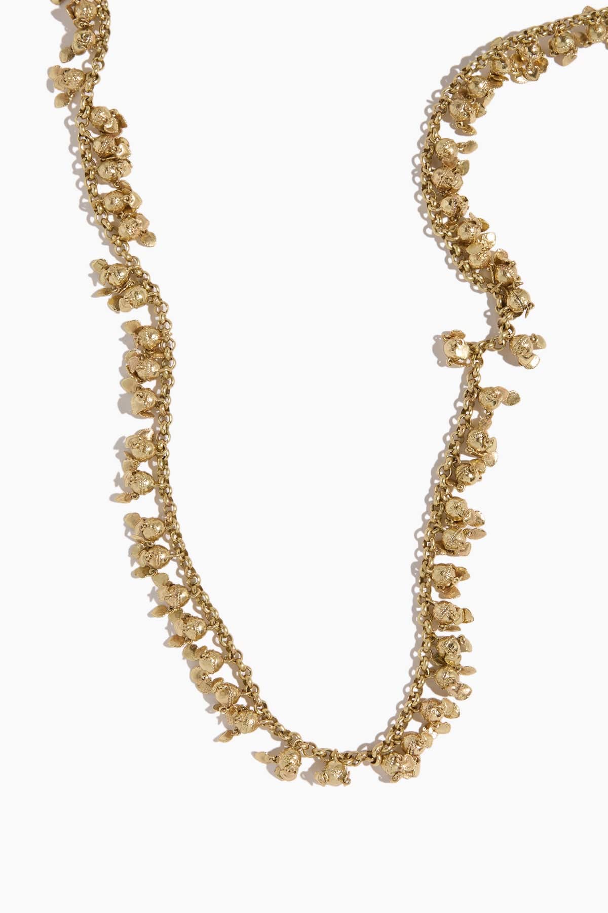 Le Jardin Heart Long Necklace in Gold
