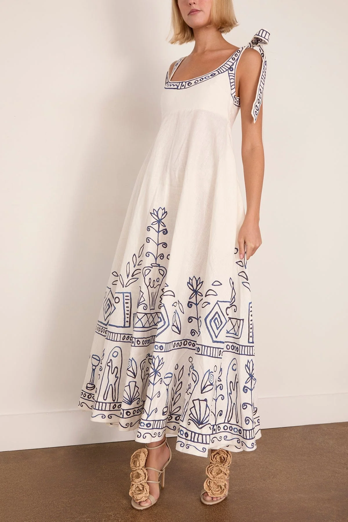 Leela Ballet Sundress in Cream - Image 3