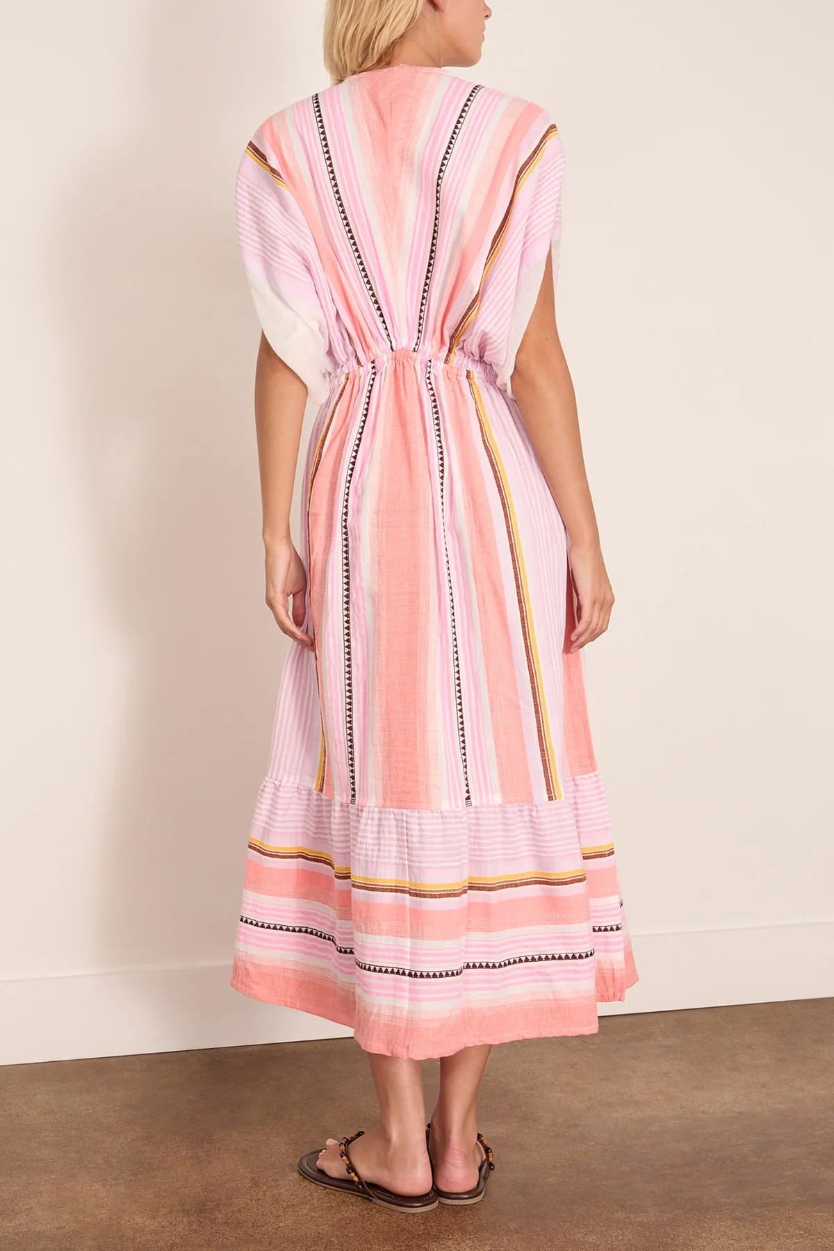 Leila Plunge Dress in Kiremiti Pink - Image 4