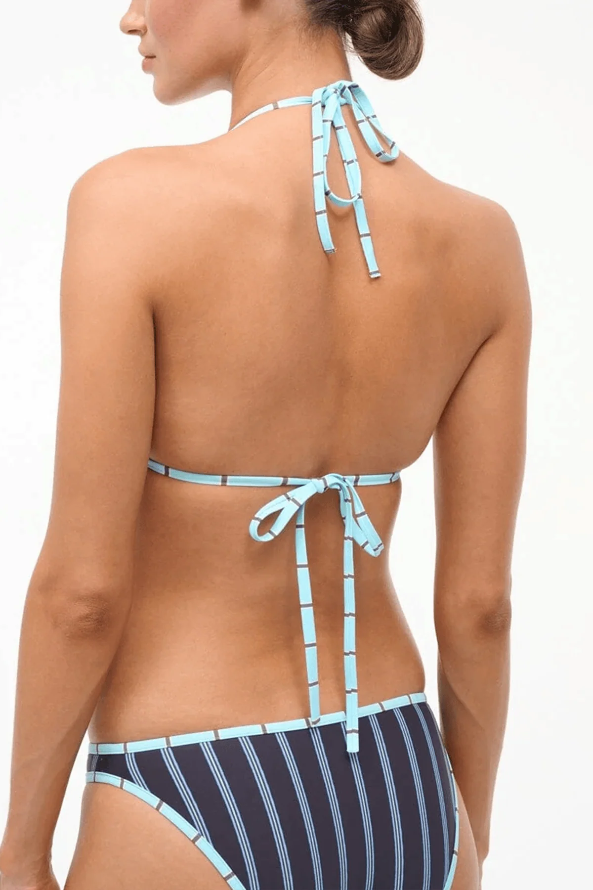 Lido Triangle Bikini Top in Redondo Stripe - Image 4