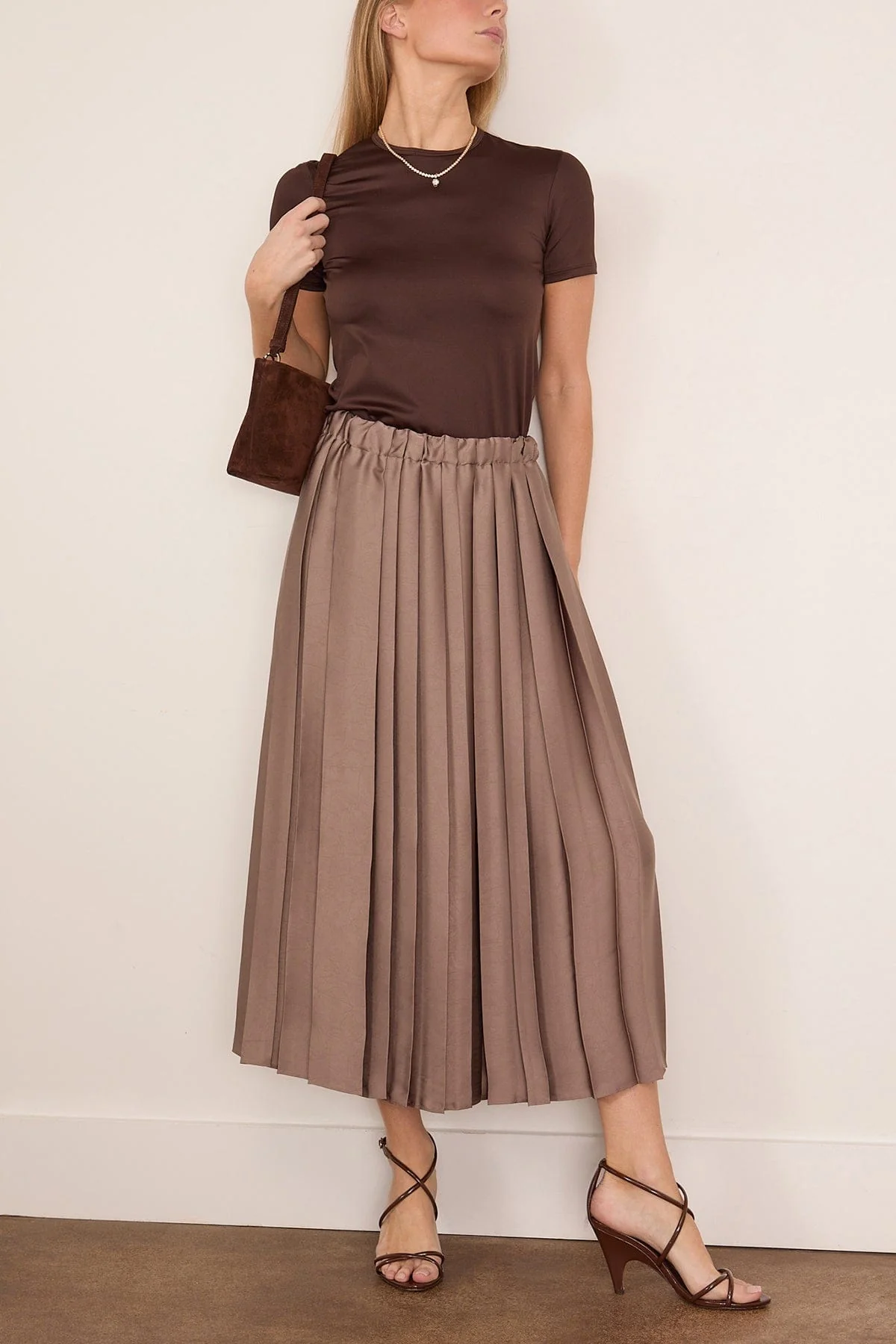 Light Weight Tech Short Sleeve T in Hickory Brown - Image 2