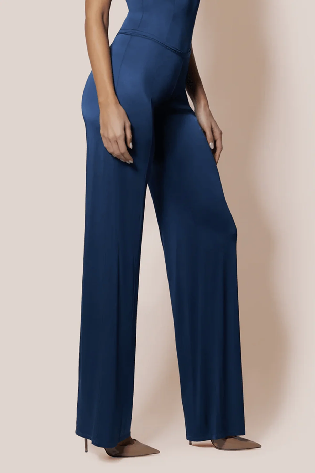 Liquid Contour Pant in French Navy - Image 3