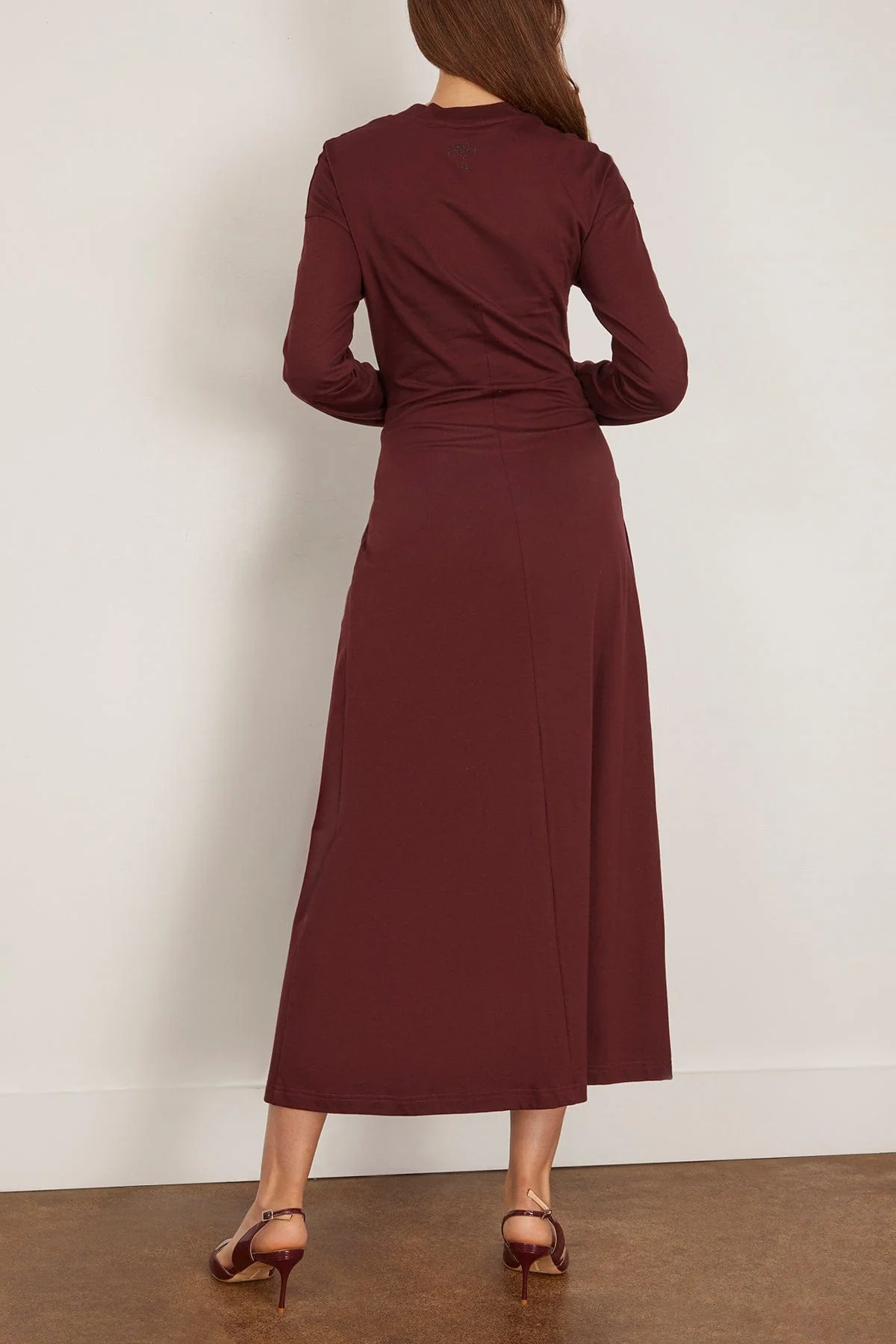 Long Dress in Dark Burgundy - Image 4