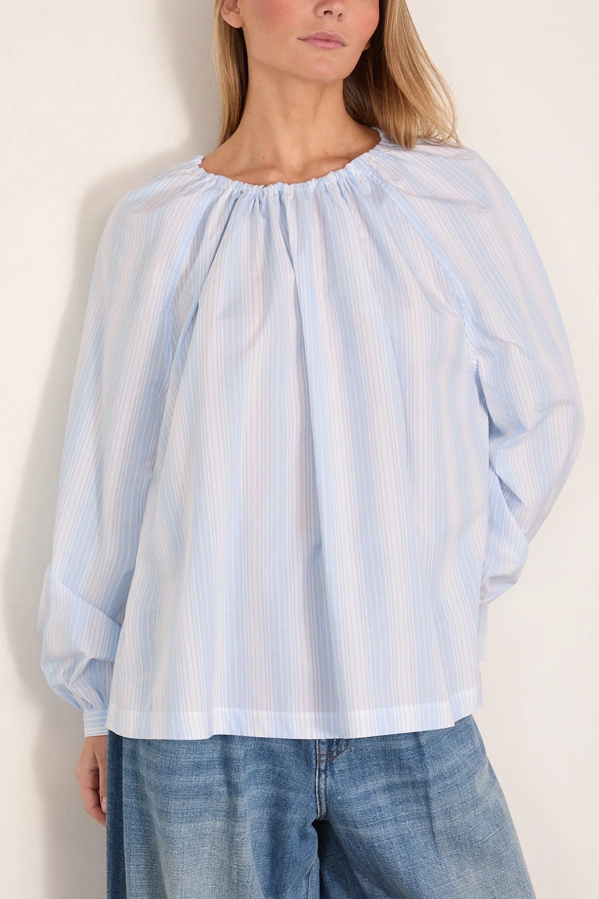 Long Sleeve Top in Light Blue - Image 3