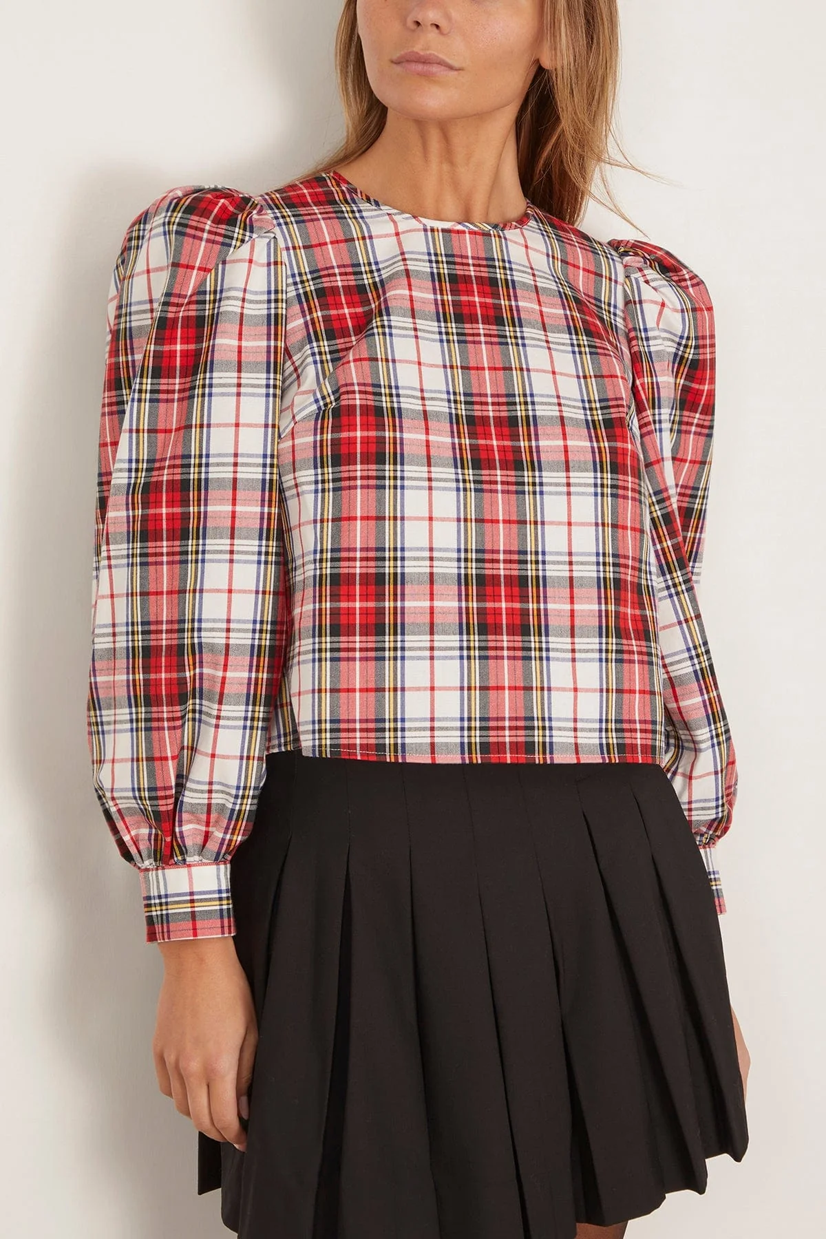 Lottie Top in Carlyle Plaid - Image 3