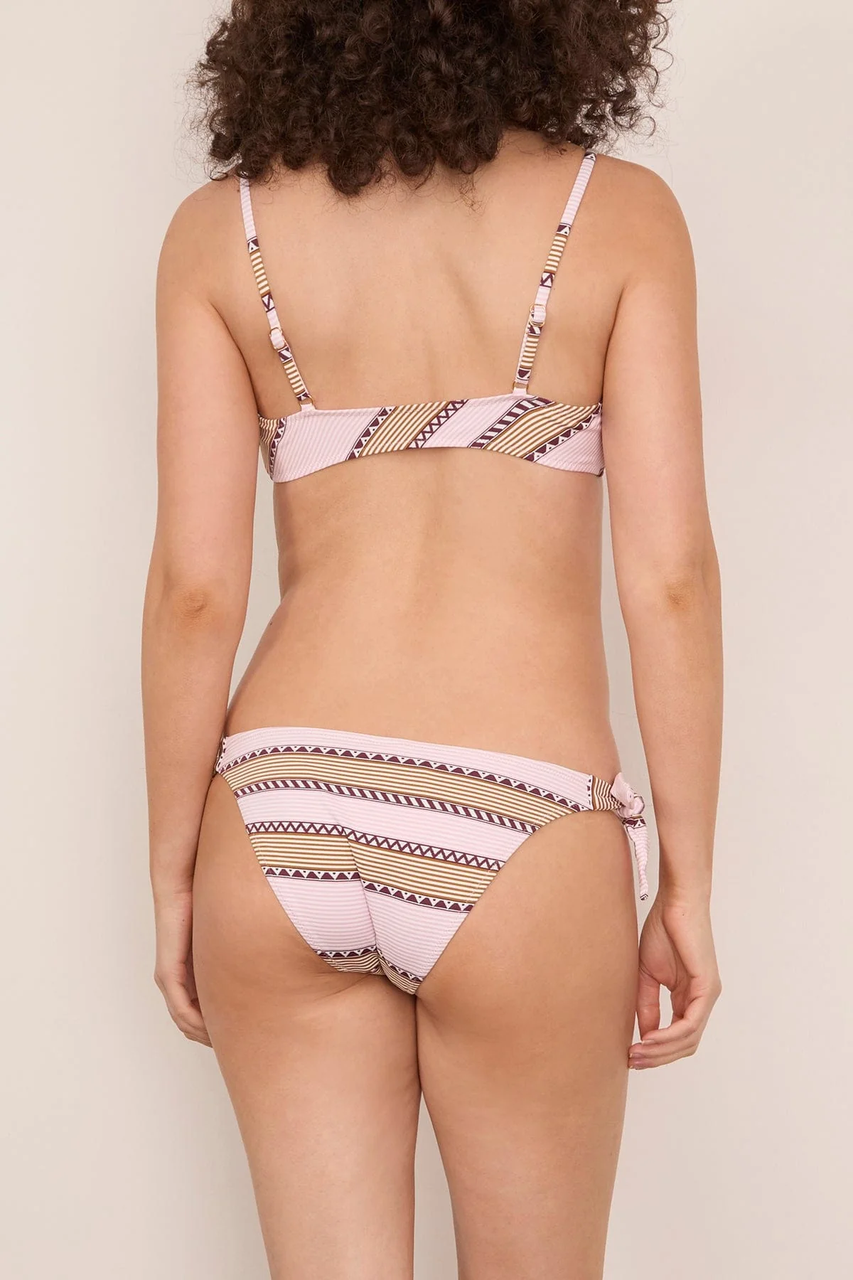 Lucy Side Tie Bottom in Munit Pink - Image 4