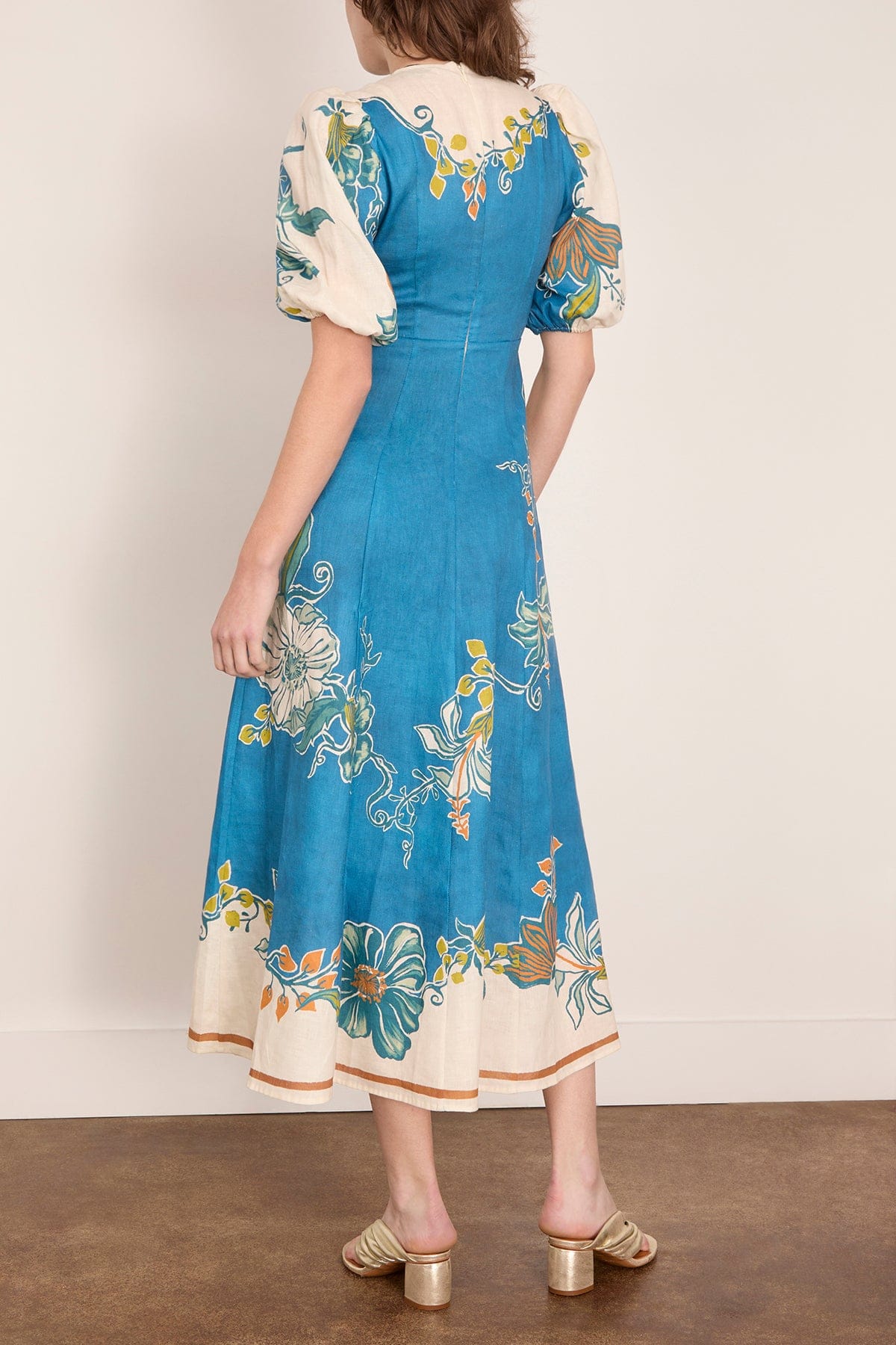 Luda Midi Dress in Blue - Image 4