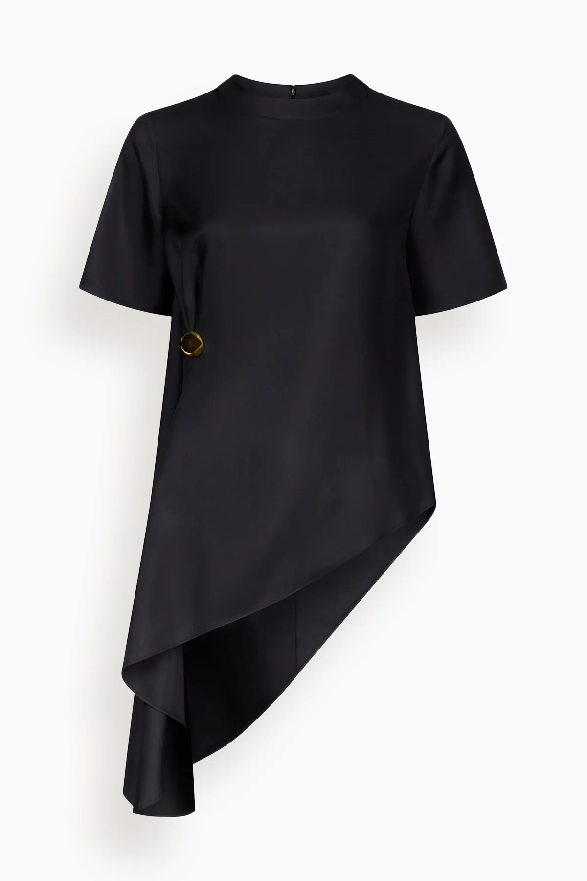 Madea Draped Asymmetric Top in Black
