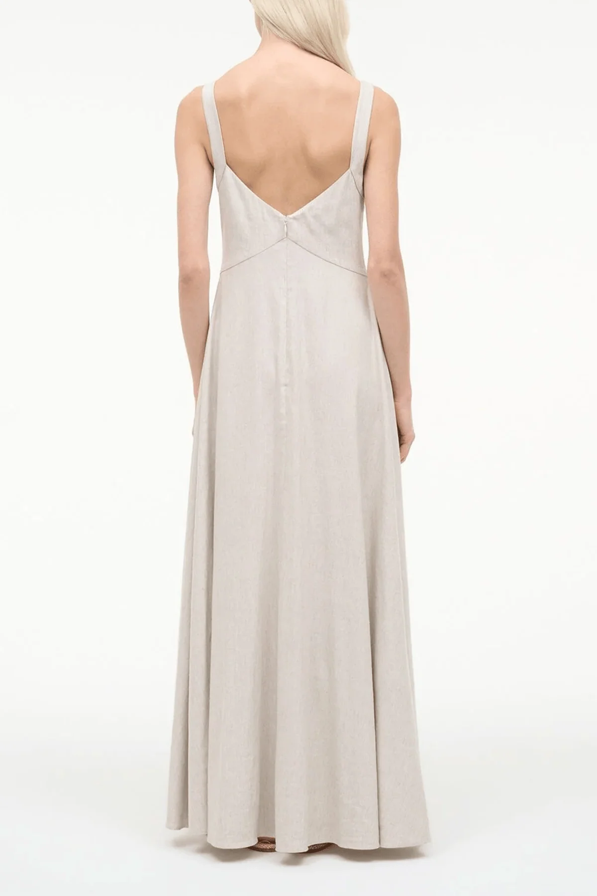 Madison Linen Dress in Natural - Image 4
