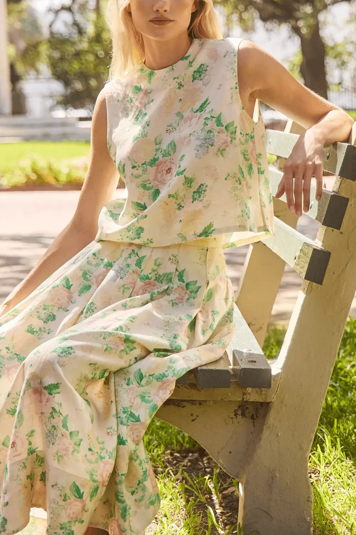 Manning Top in Garden Rose Peony - Image 3