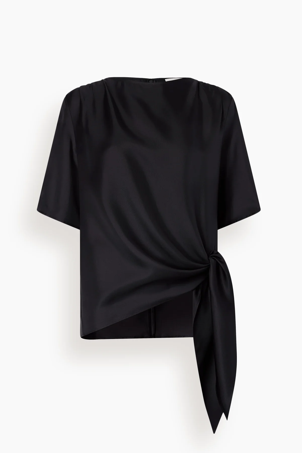 Mano Knotted Blouse in Black
