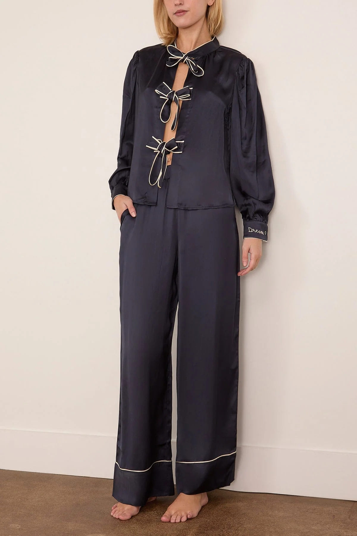 Marceline Sleepwear Pajama Set in Navy - Image 2