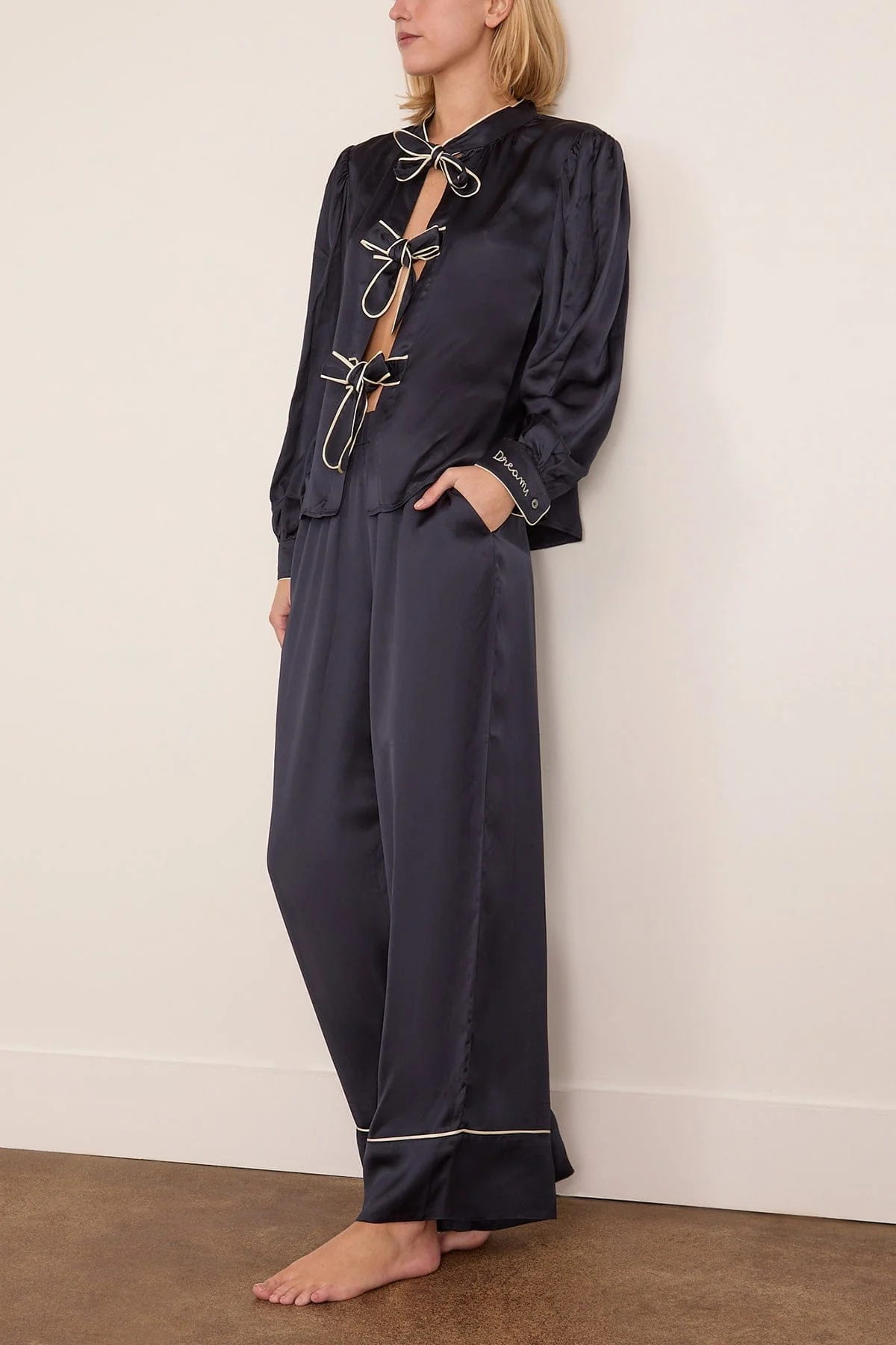 Marceline Sleepwear Pajama Set in Navy - Image 3