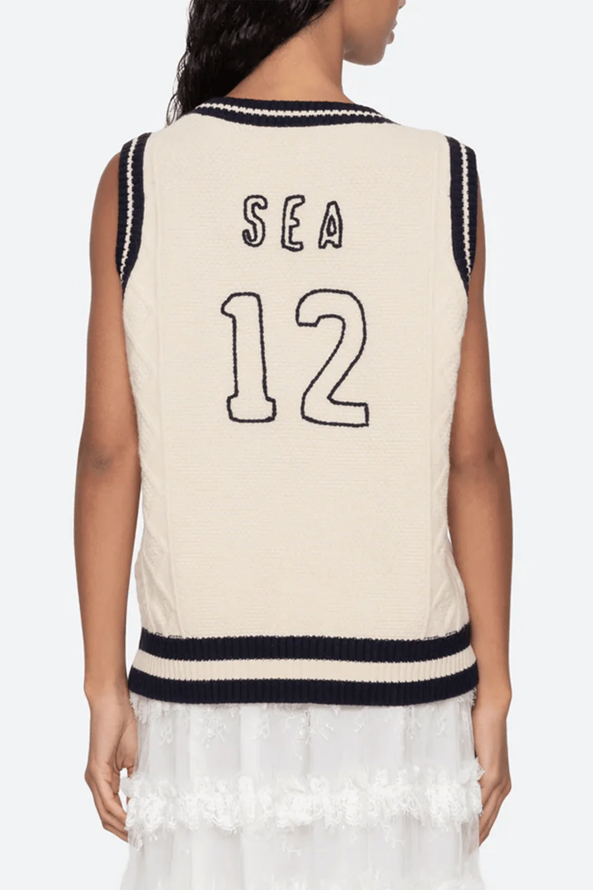 Maren Knit Tank in Cream - Image 4