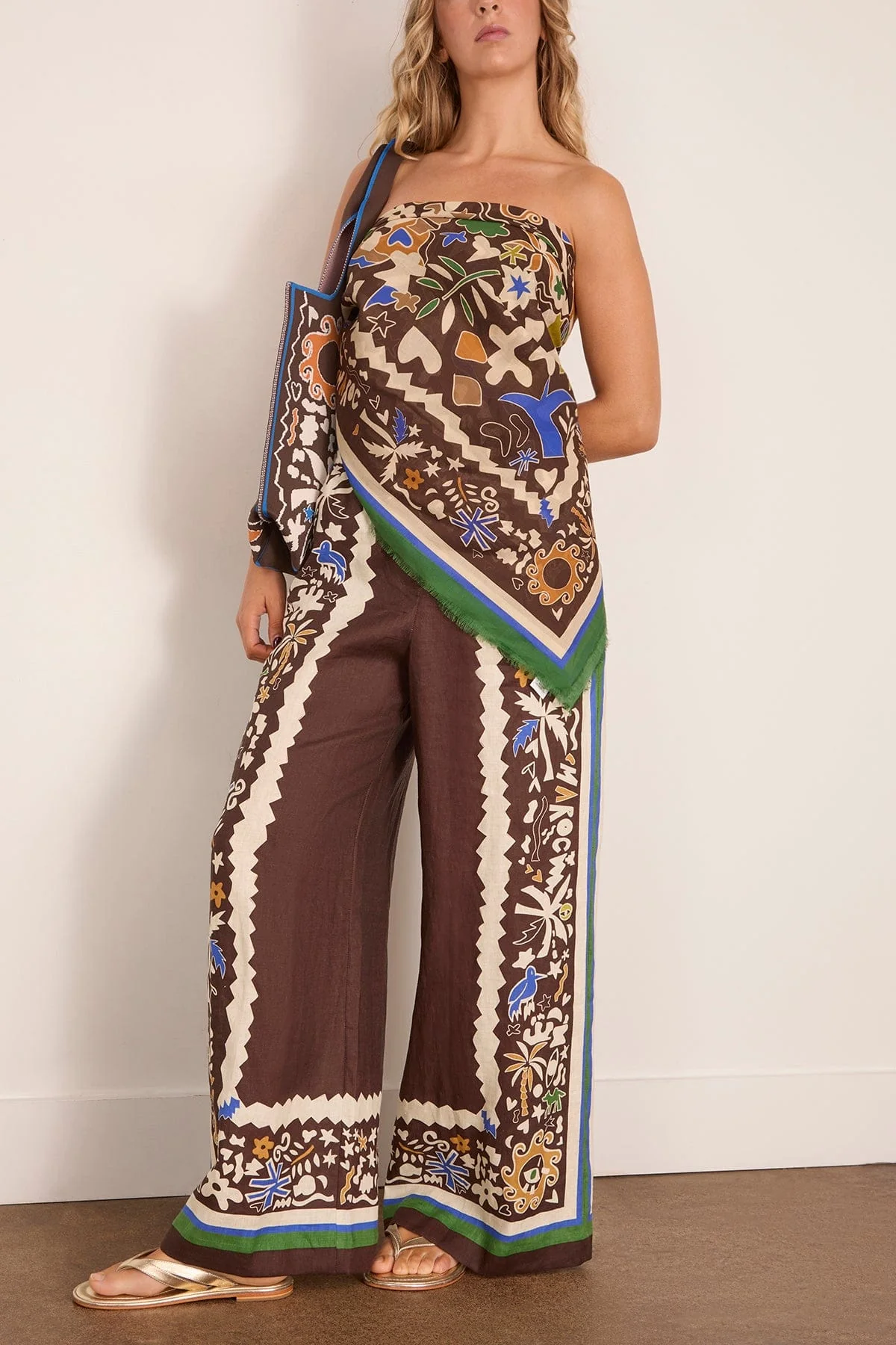 Maroc Cotton Pareo in Multi - Image 4