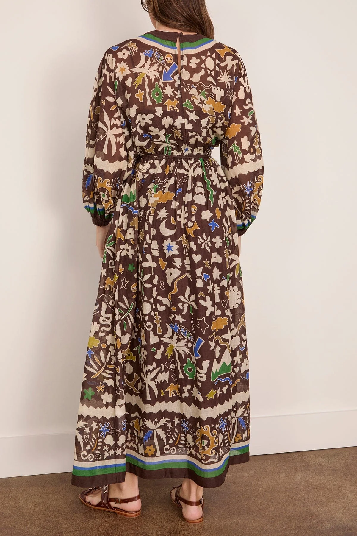 Maroc Midi Dress in Multi - Image 4