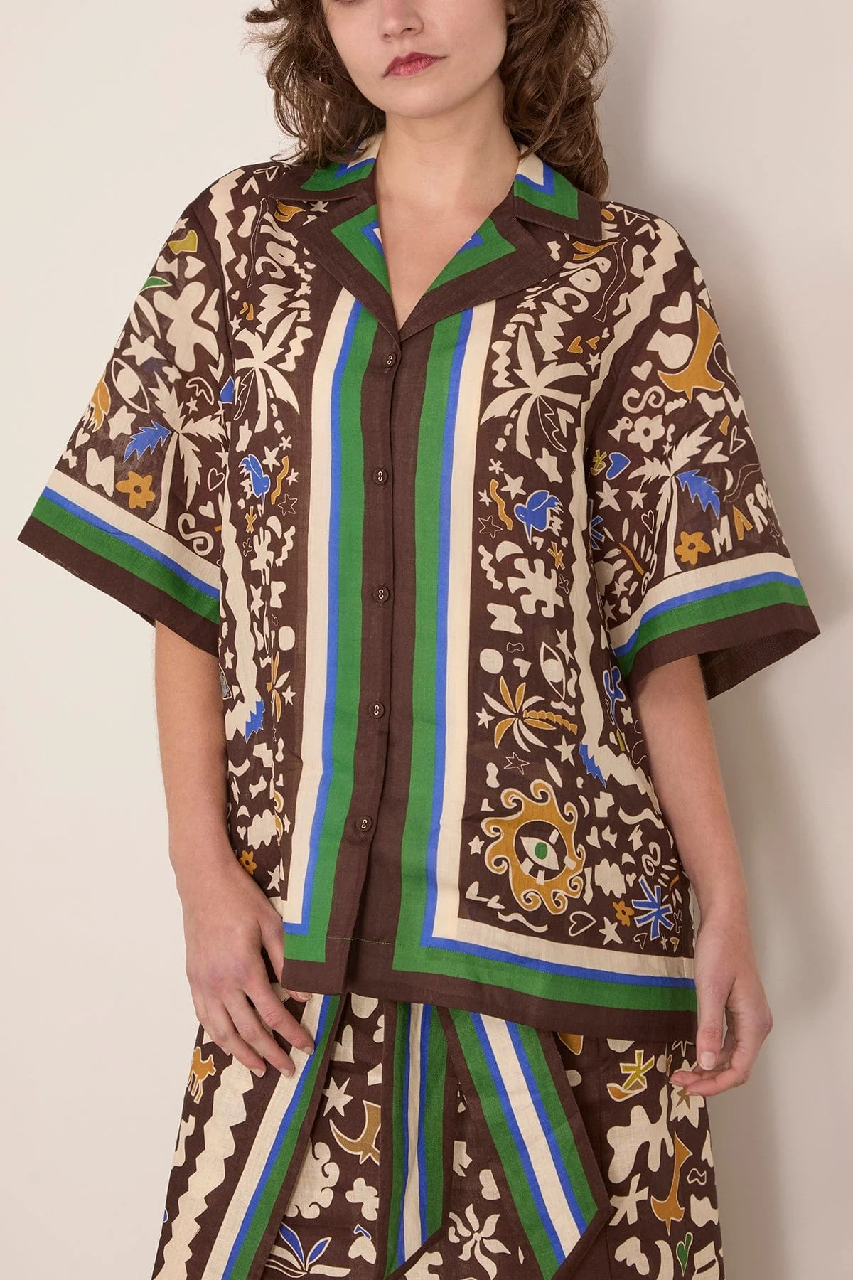 Maroc Relaxed Shirt in Multi - Image 3