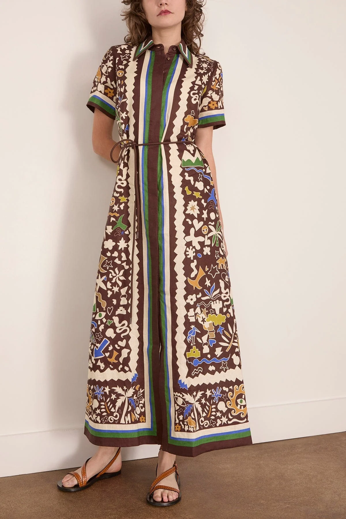 Maroc Shirtdress in Multi - Image 3
