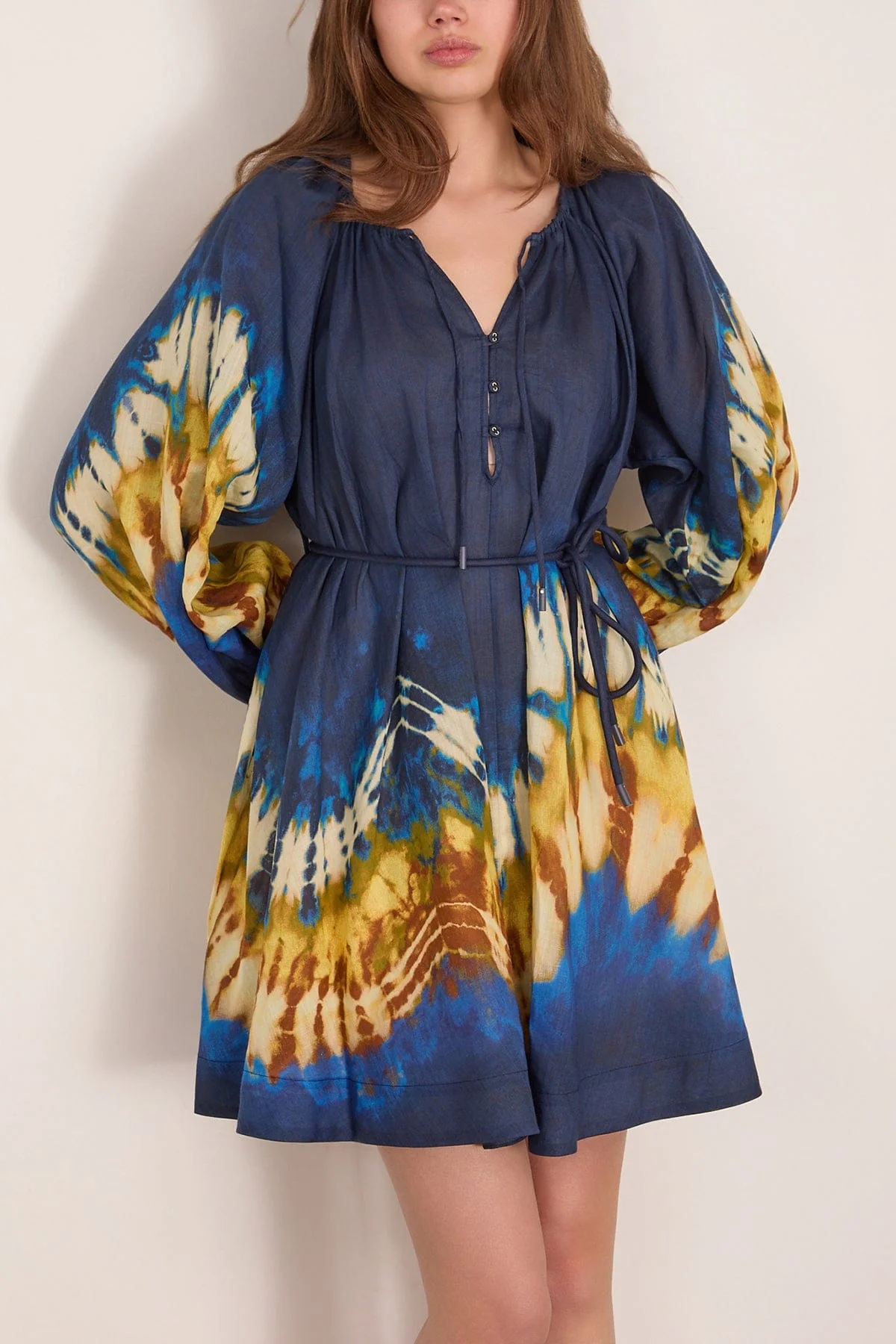 Martine Mini Dress in Navy - Image 3