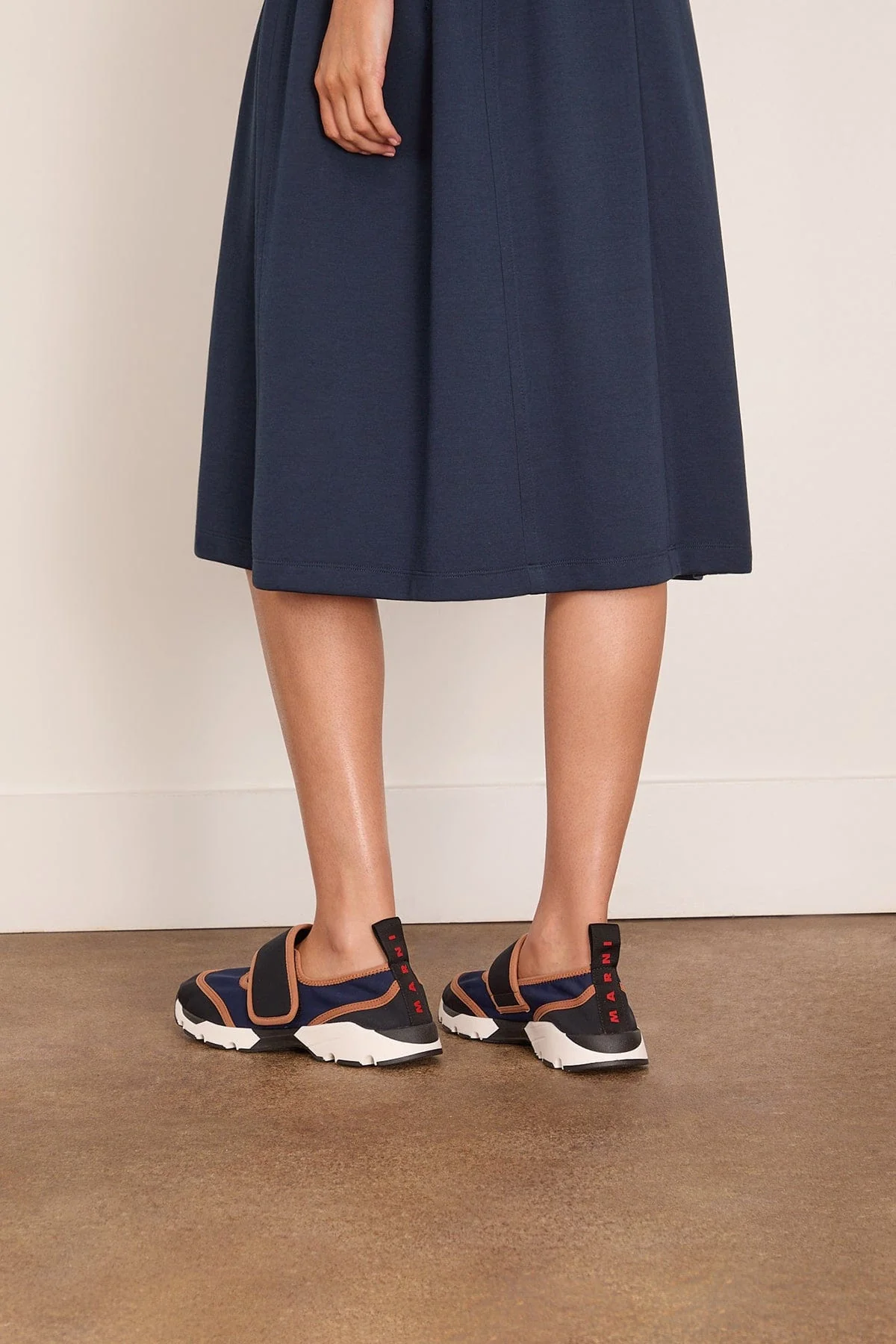 Mary Jane Running Sneaker in Dark Blue/Black - Image 2