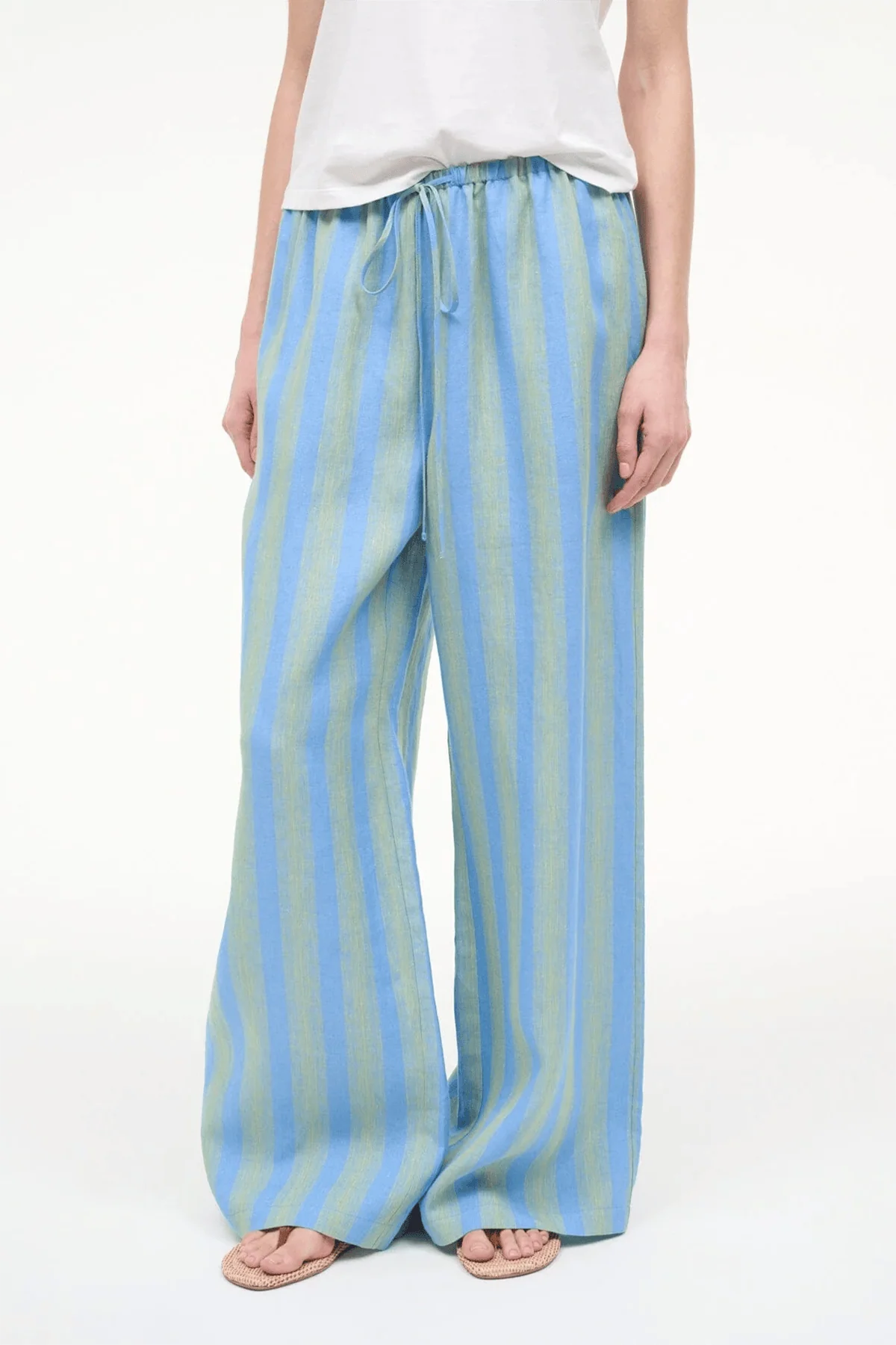 Mateo Linen Pant in Seaport Stripe - Image 3