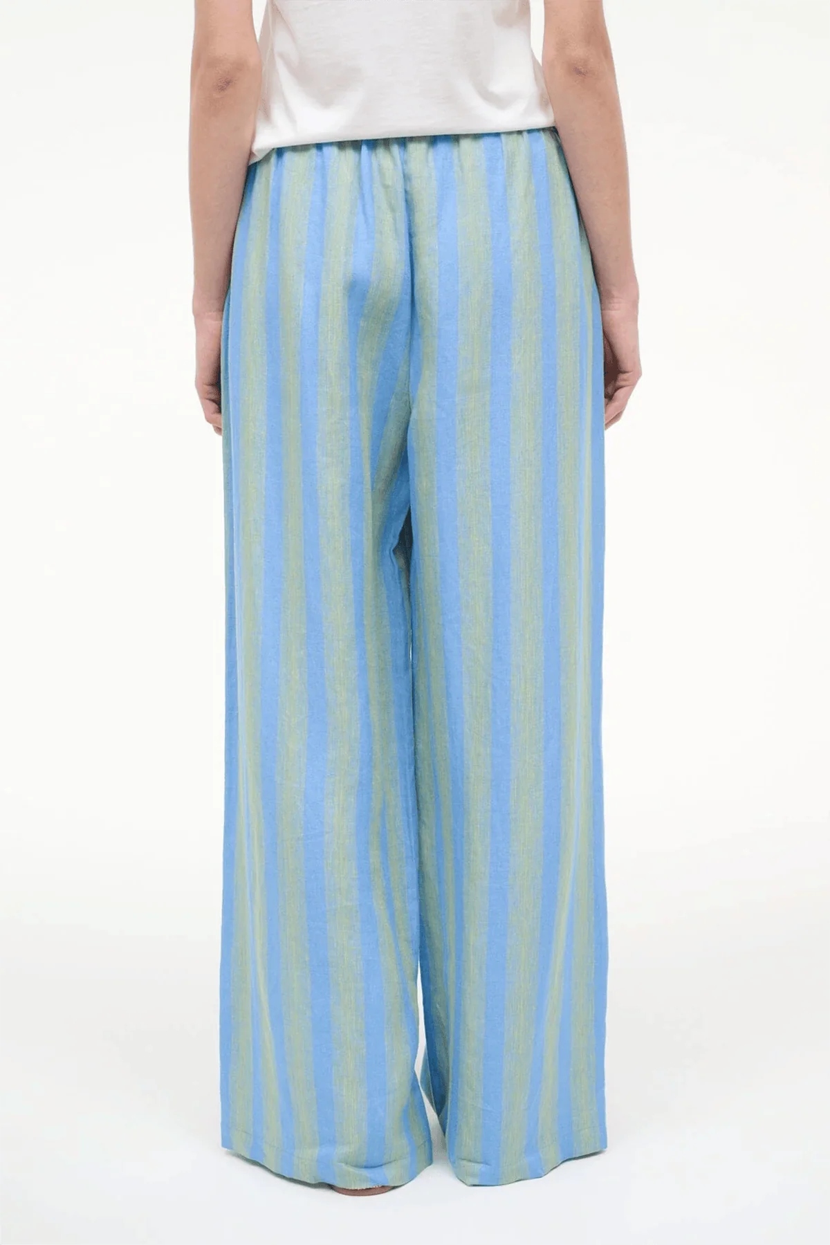Mateo Linen Pant in Seaport Stripe - Image 4