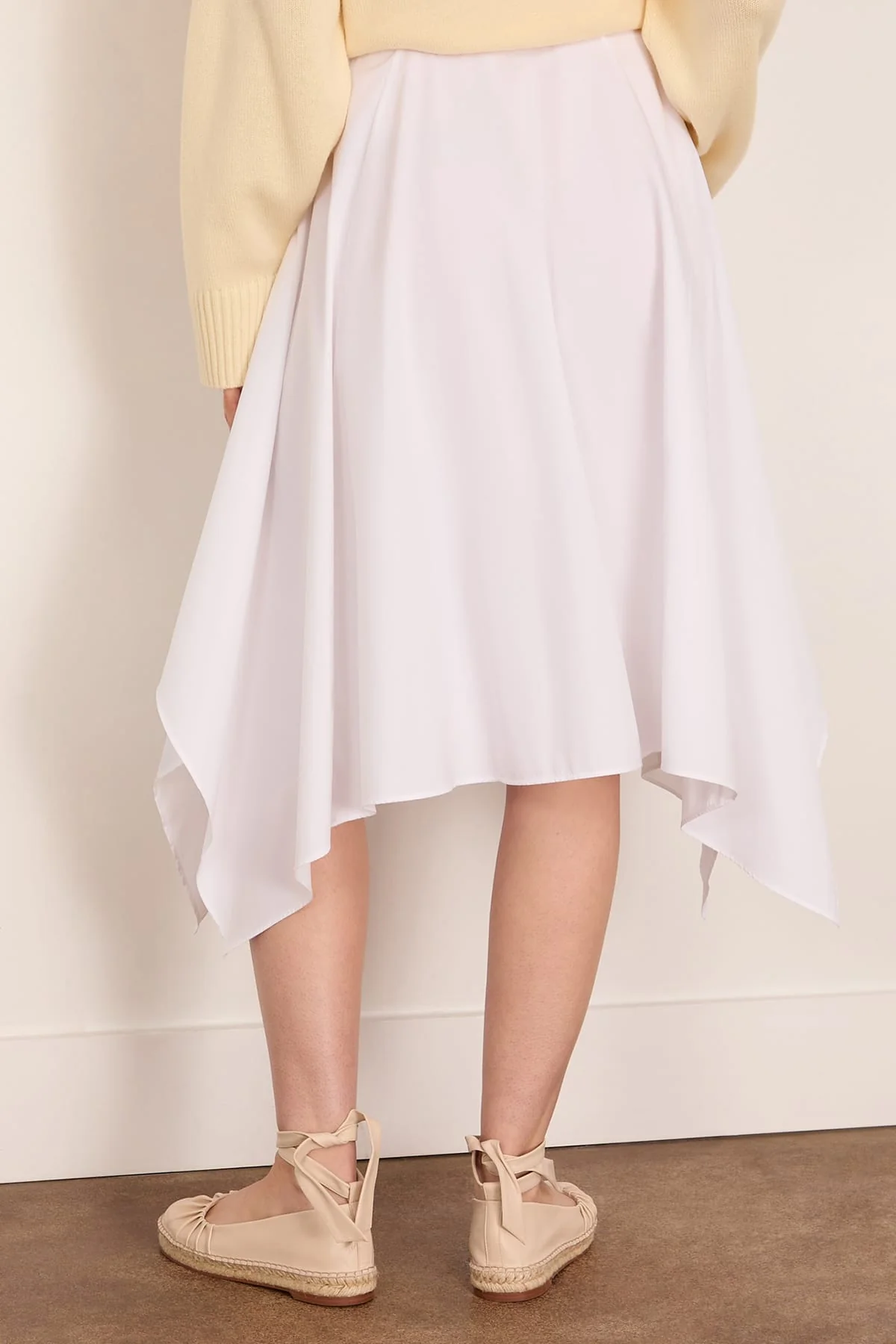 Matinee Cotton Skirt in White - Image 4