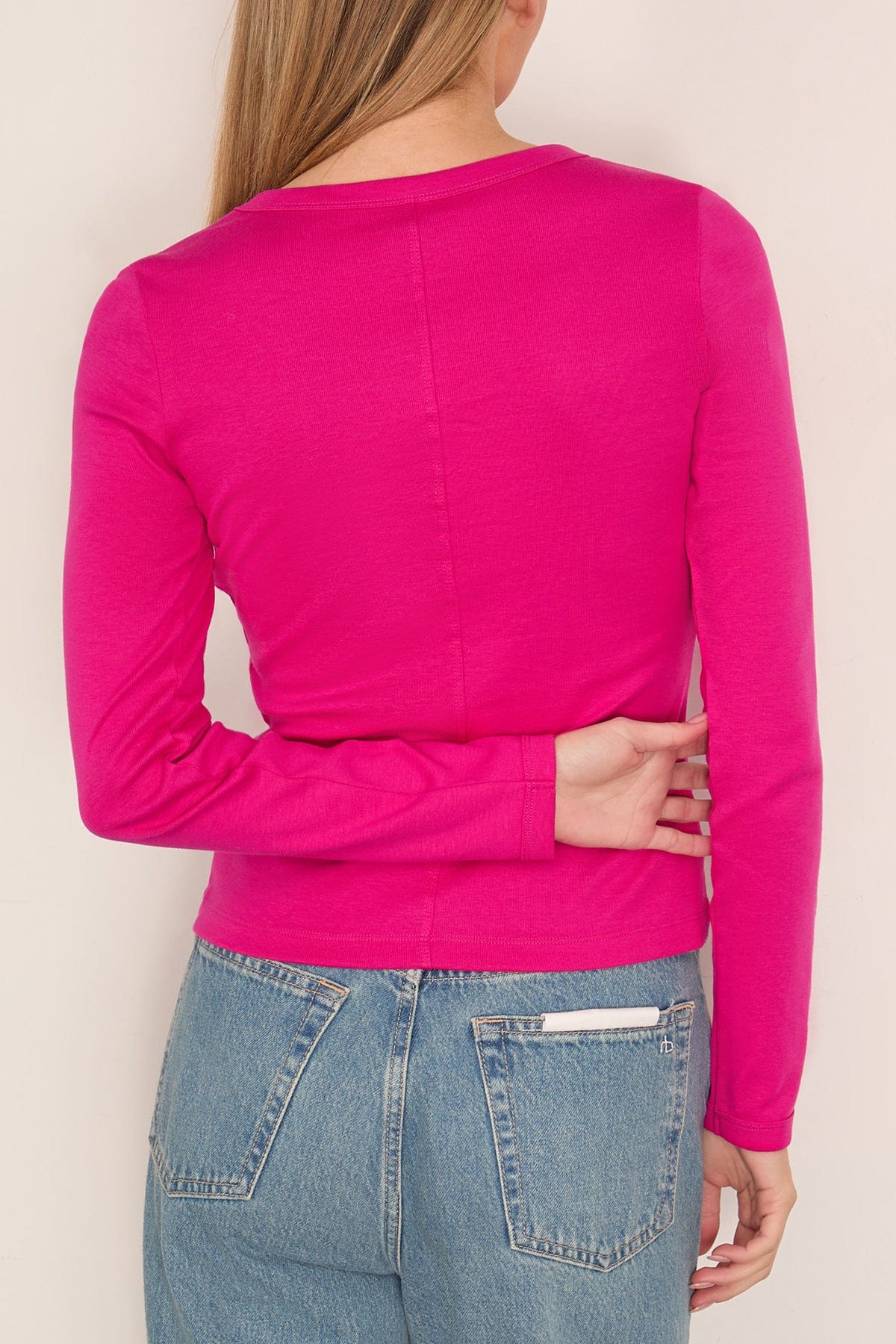 Max Tee in Fuchsia - Image 4