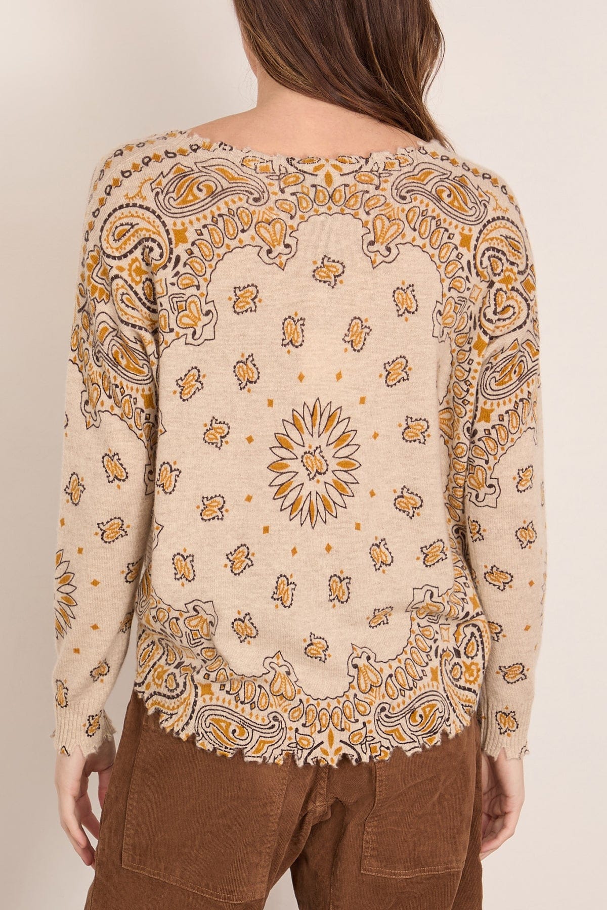 Mela Western Sweater in Ambre - Image 4